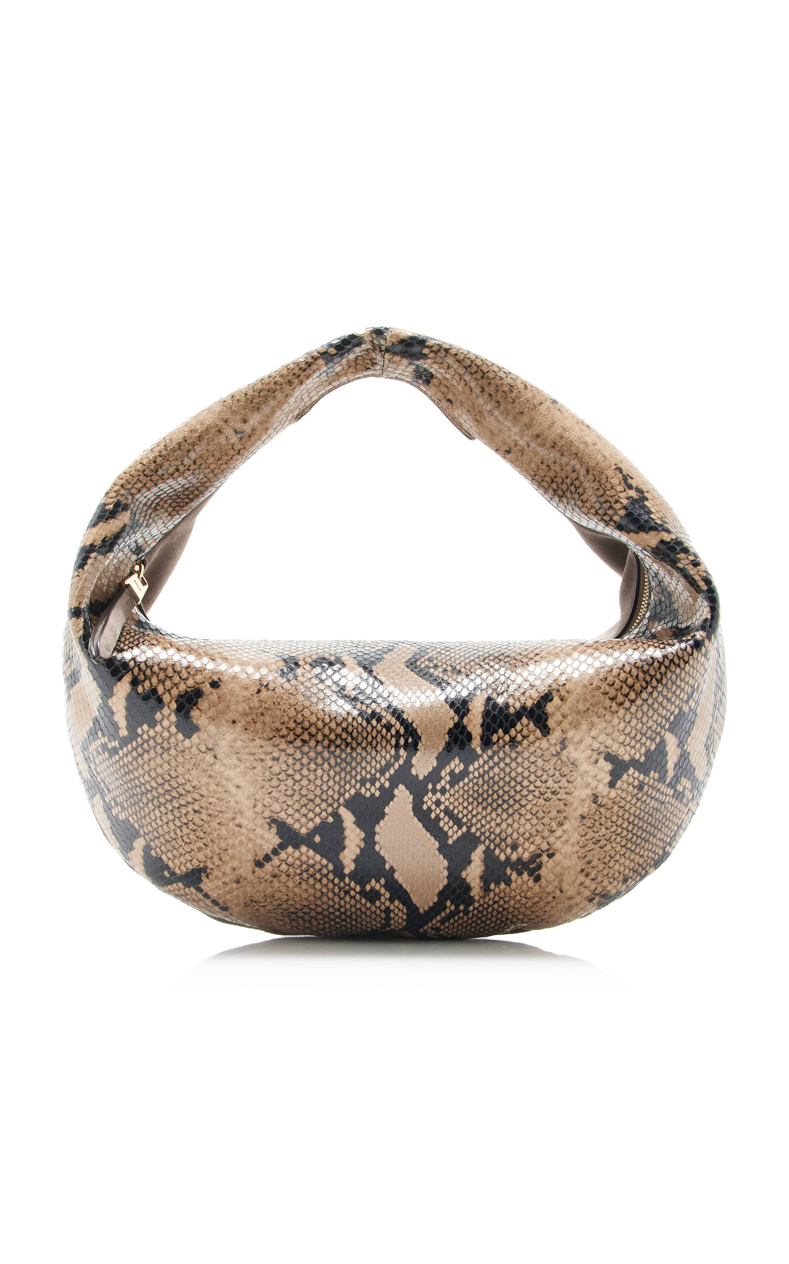 Khaite Olivia Medium Python-Embossed Leather Hobo Bag - Moda Operandi