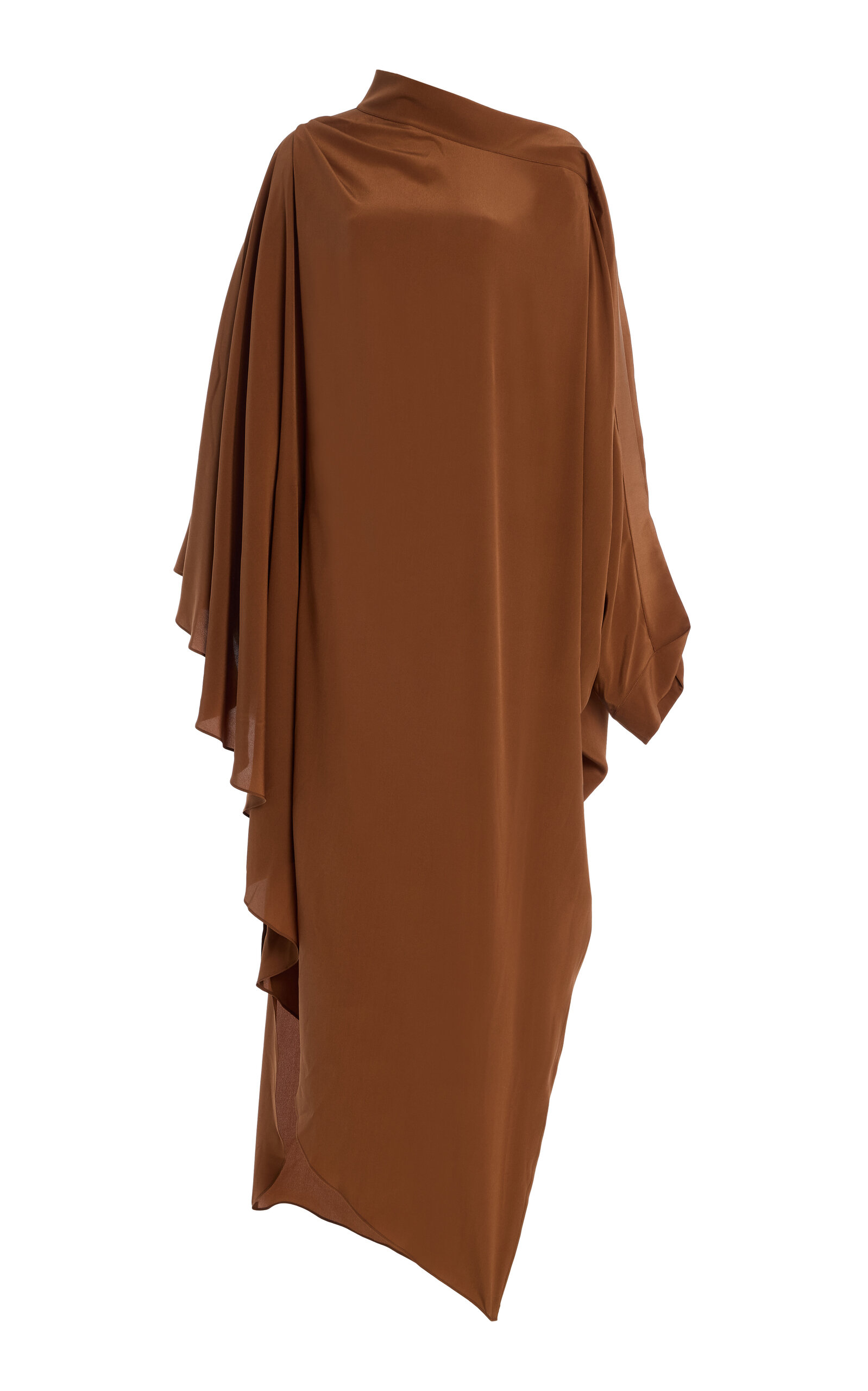 Harithand Gabriella Draped Silk Crepe De Chine Caftan Dress - Moda Operandi