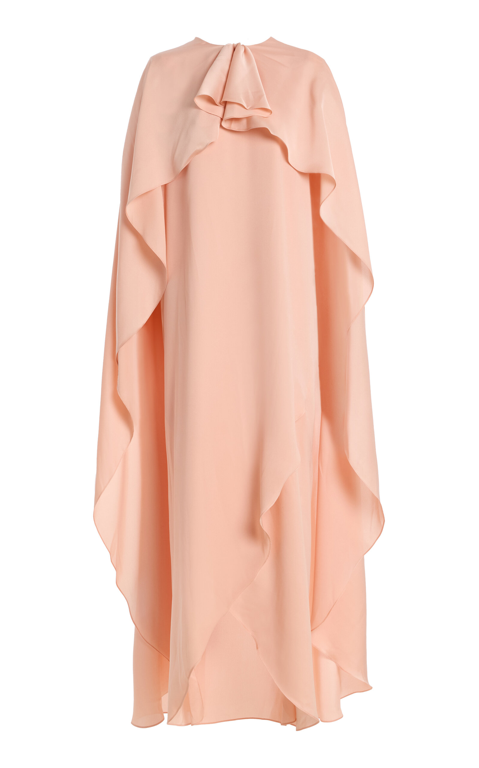 Harithand Clara Draped Charmeuse Caftan Dress
