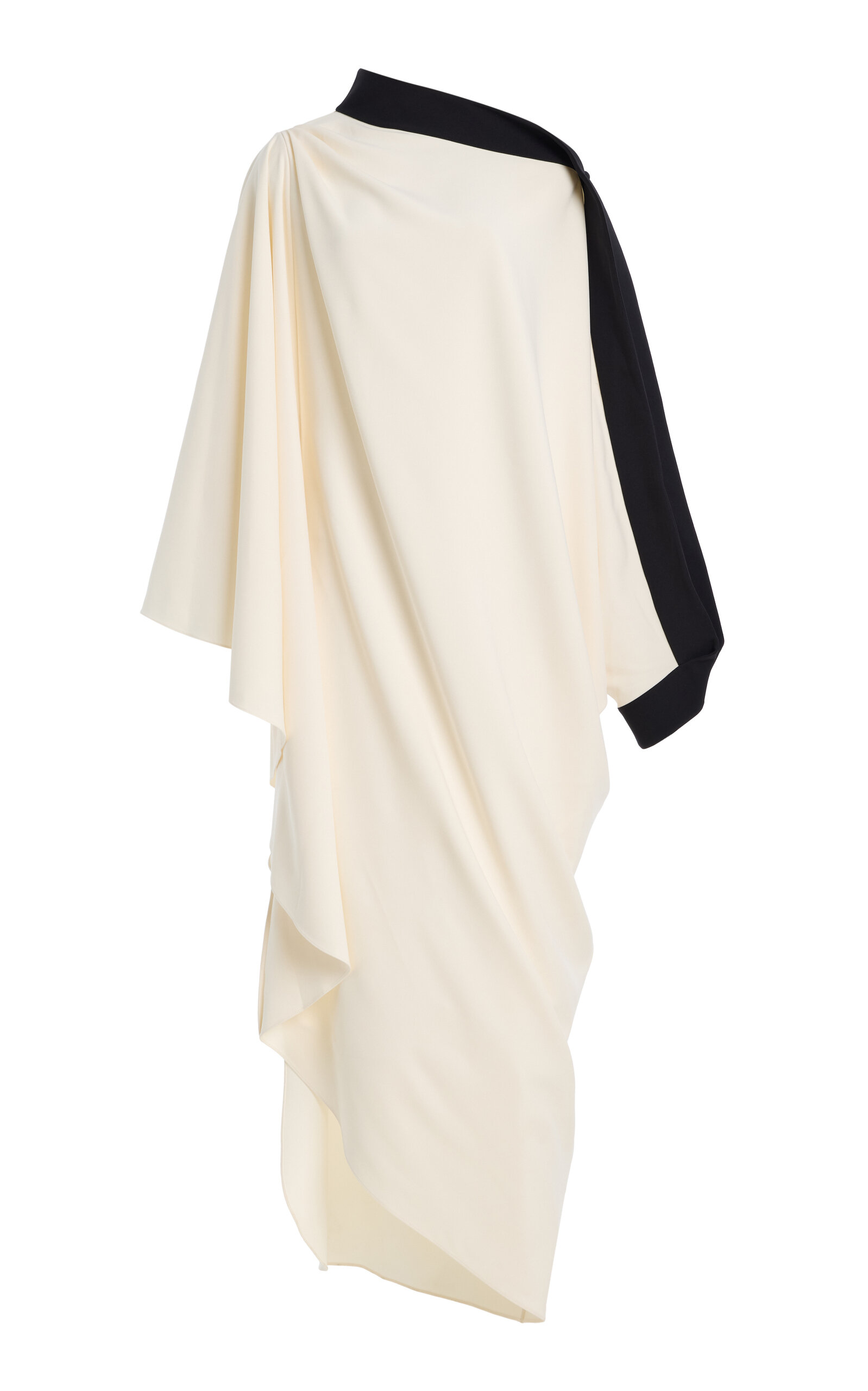 Harithand Gerda Asymmetric Crepe Caftan Dress