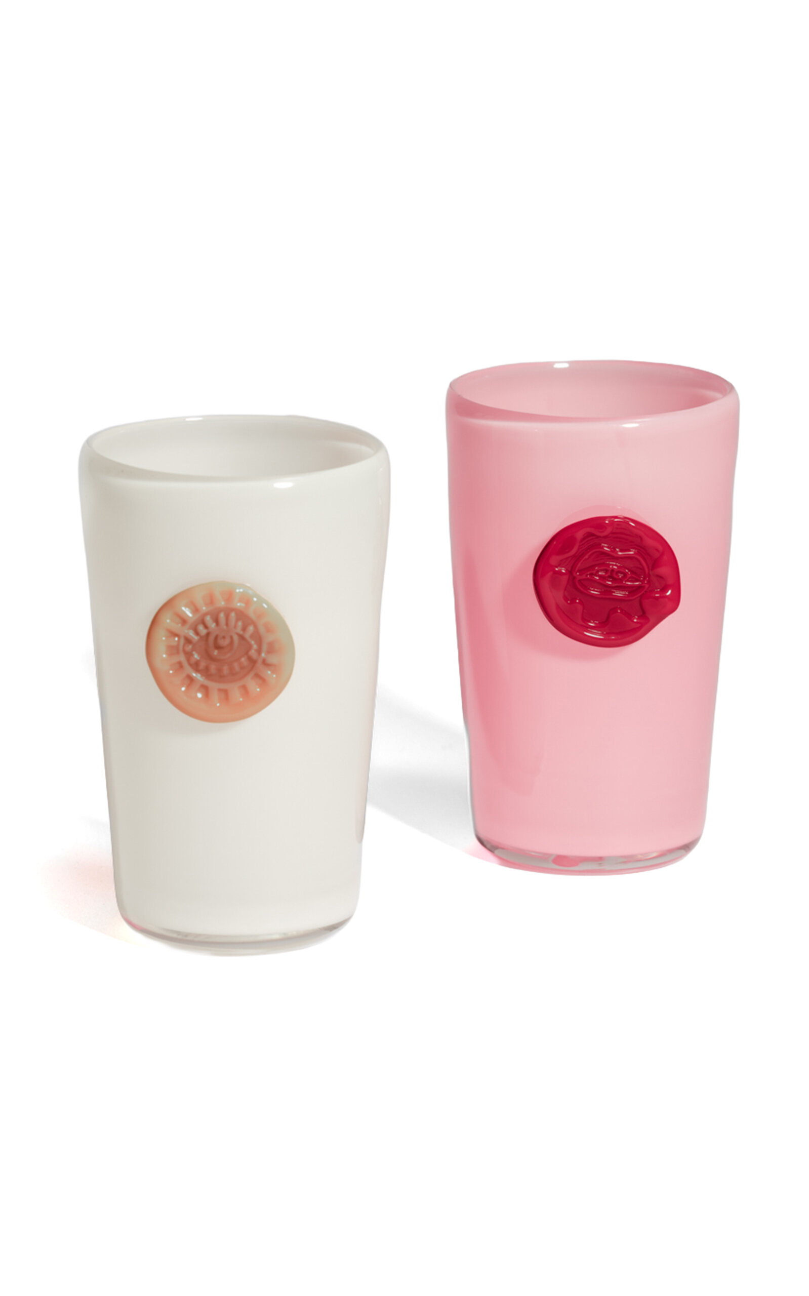Helle Mardahl Monogram Glass Set Of 2 - Multi