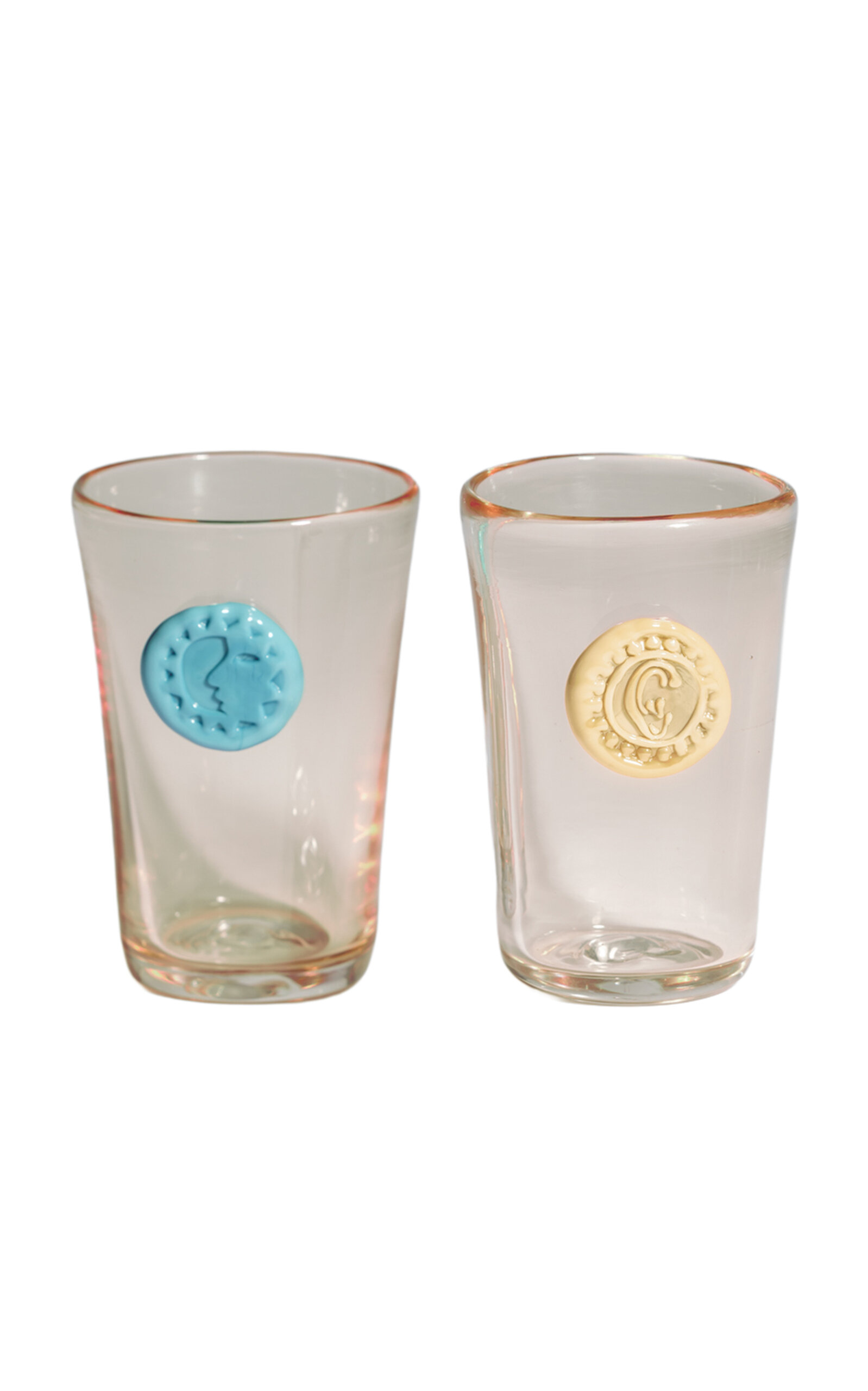 Helle Mardahl Monogram Glass Set Of 2 - Multi