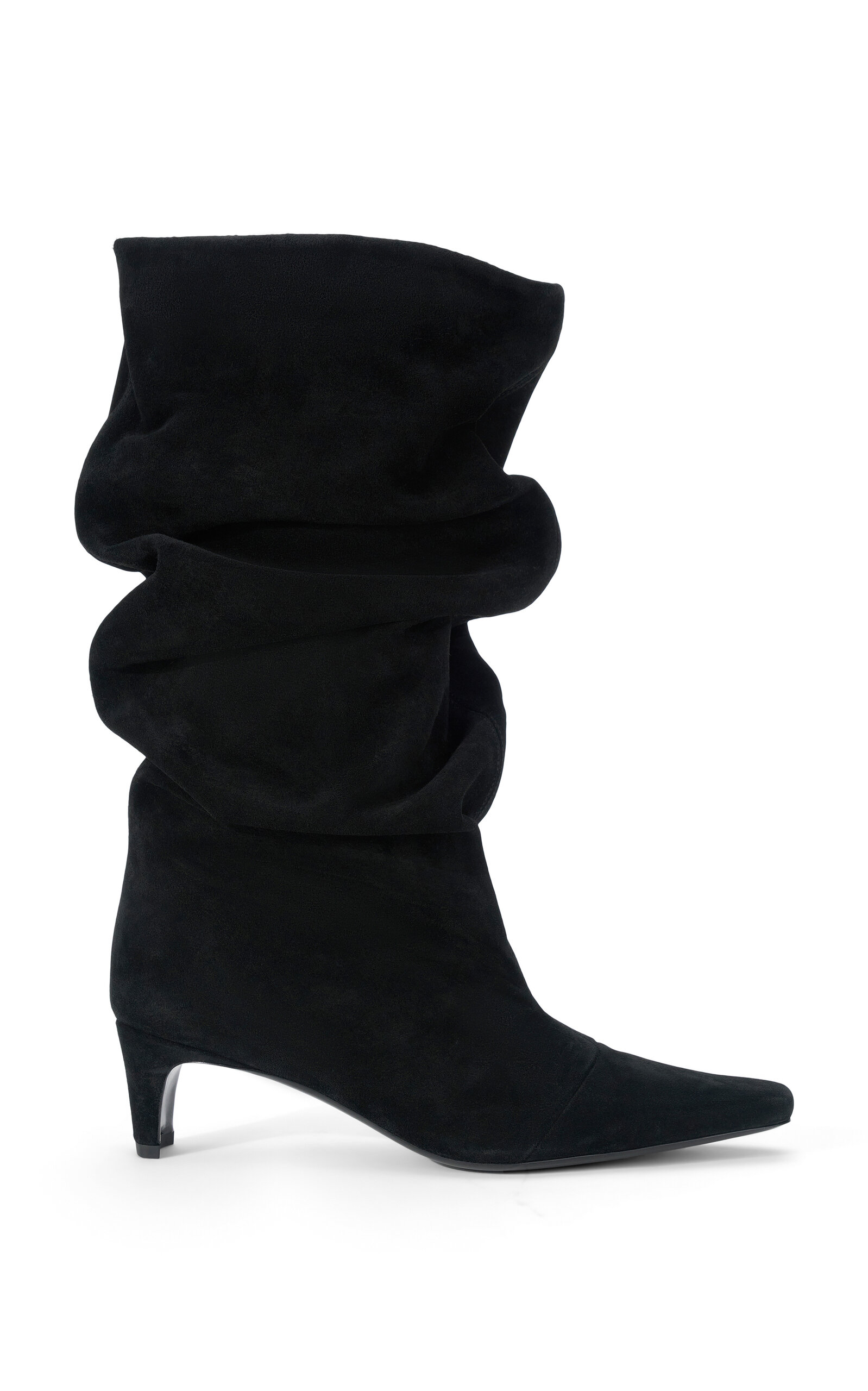 STAUD Wally Slouched Leather Boots - Moda Operandi