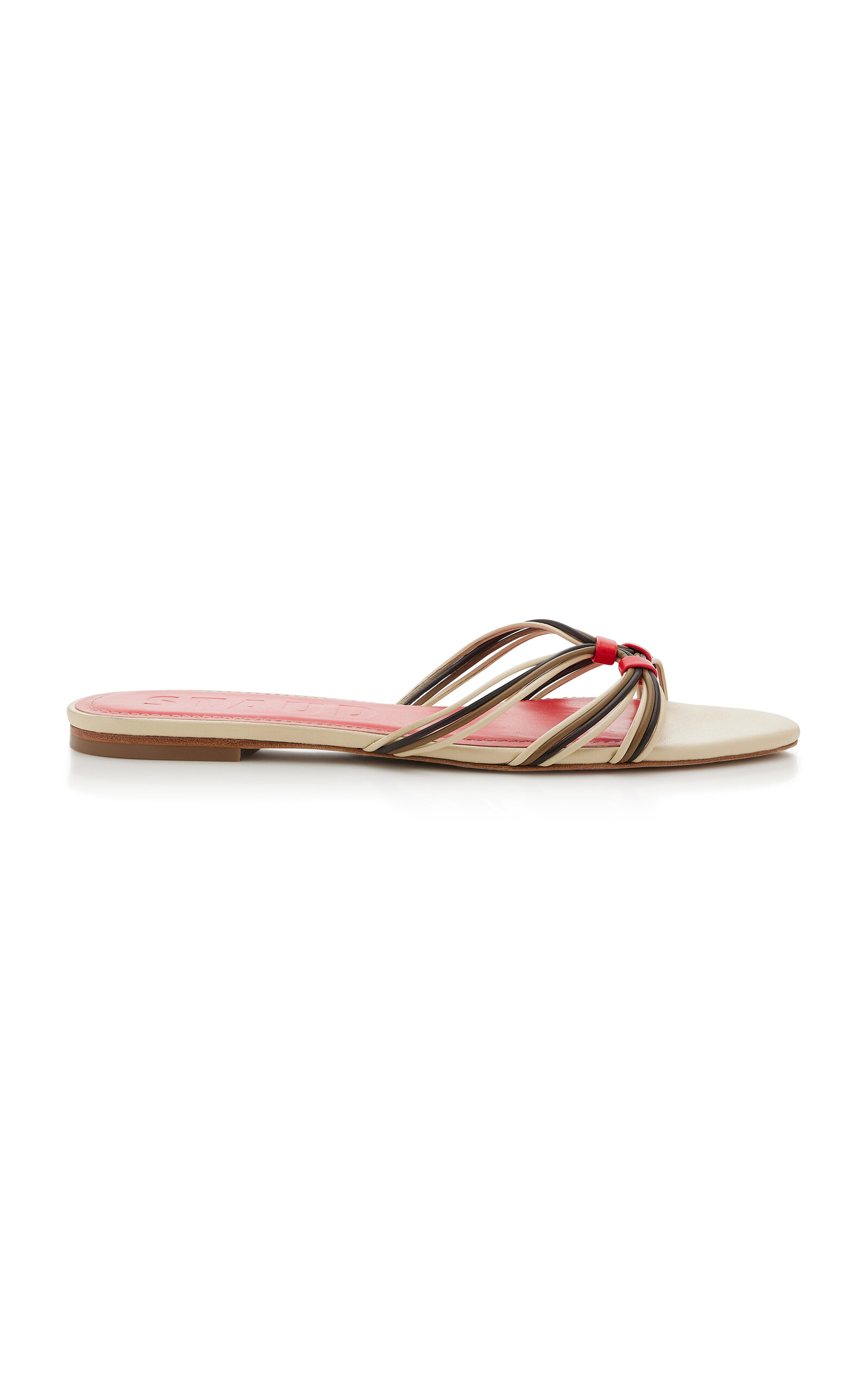 STAUD Carrie Leather Sandals - Moda Operandi