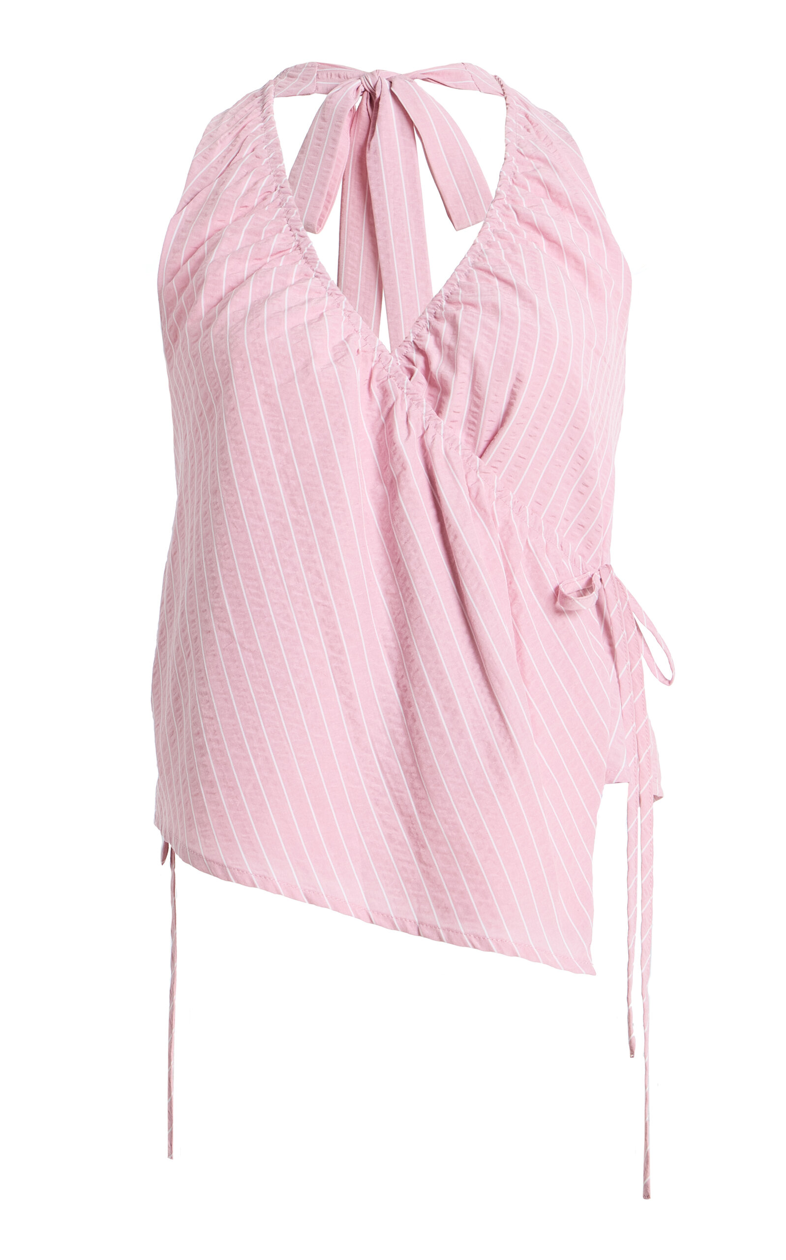 Elce Lola Cotton-blend Halter Top In Pink