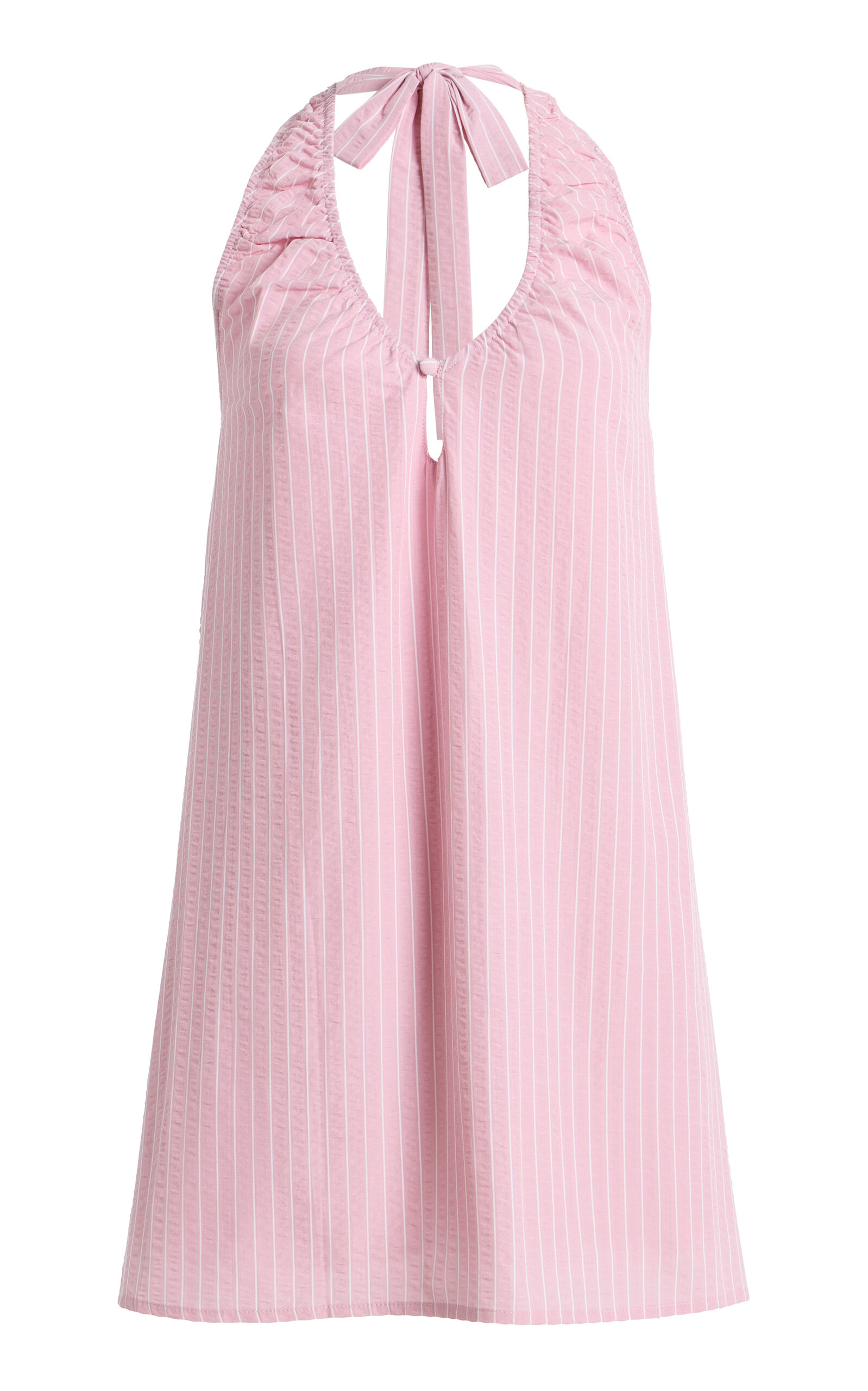 ELCE Sidney Cotton-Blend Mini Halter Dress