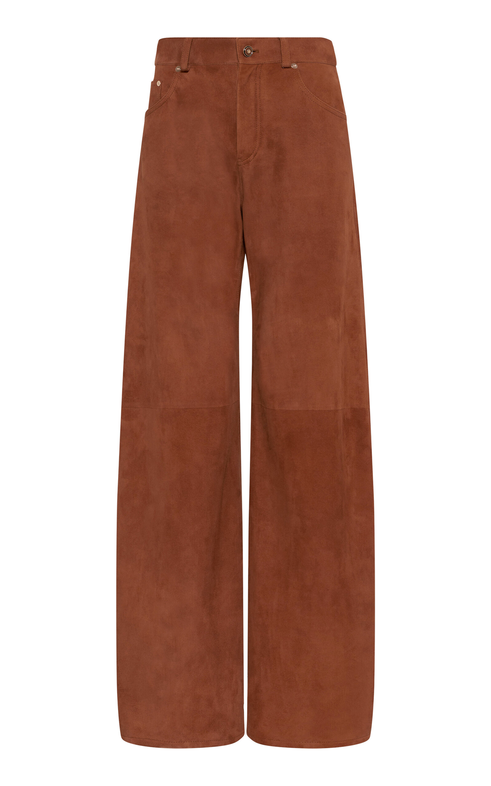 Gabriela Hearst Amoret Suede Straight-Leg Jeans | Thumbnail 6 Gabriela Hearst Amoret Suede Straight-Leg Jeans | Thumbnail 6