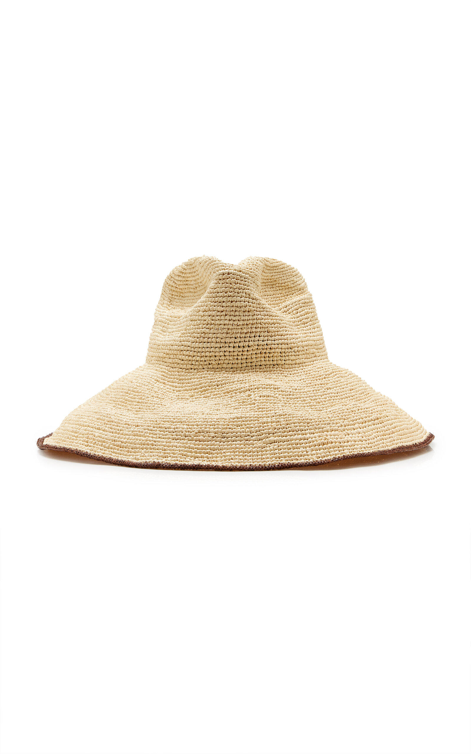 Janessa Leone Waverly Wide Brim Raffia Fedora Hat
