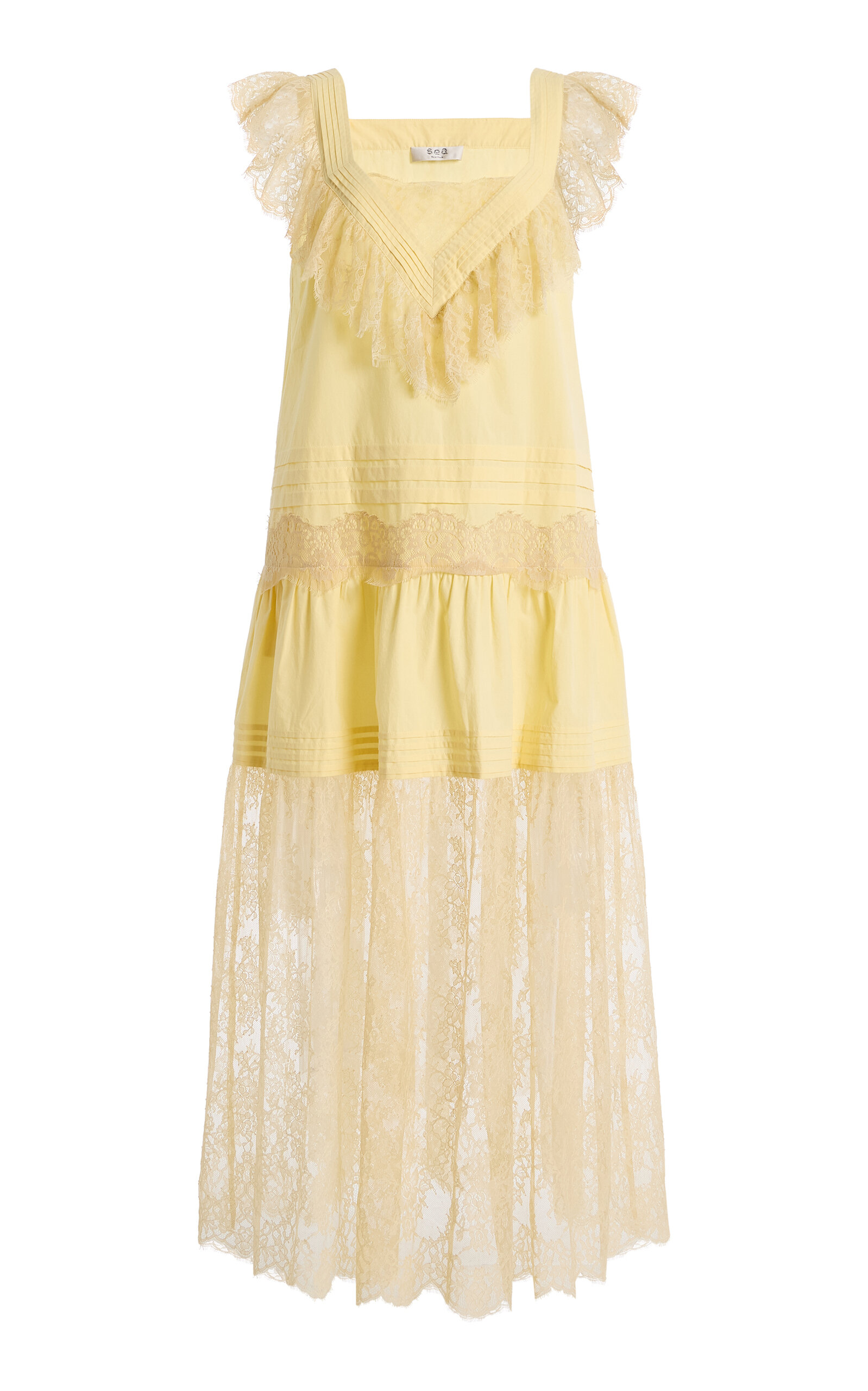 Sea Hilda Pleated Lace Midi Dress | Thumbnail 10 Sea Hilda Pleated Lace Midi Dress | Thumbnail 10