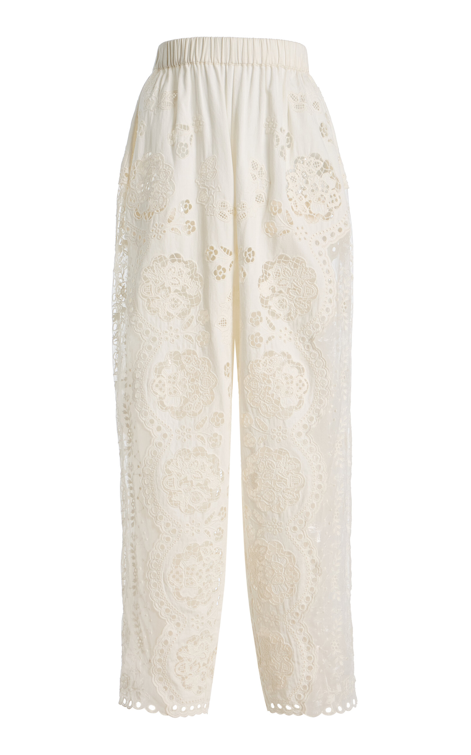 Sea Gardener Embroidered Cotton Pants | Thumbnail 11 Sea Gardener Embroidered Cotton Pants | Thumbnail 11