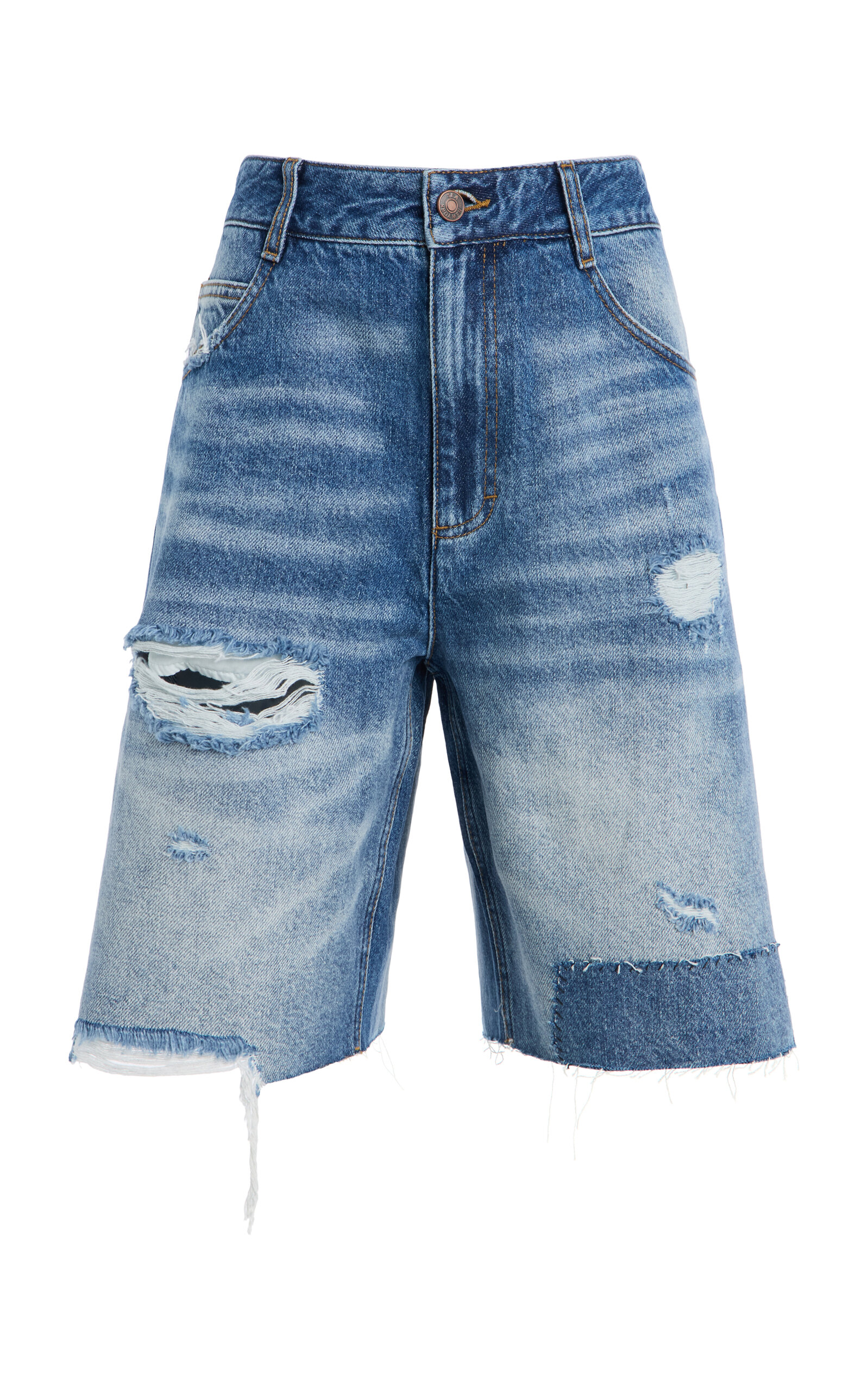 Sea Milene Denim Knee-Length Shorts