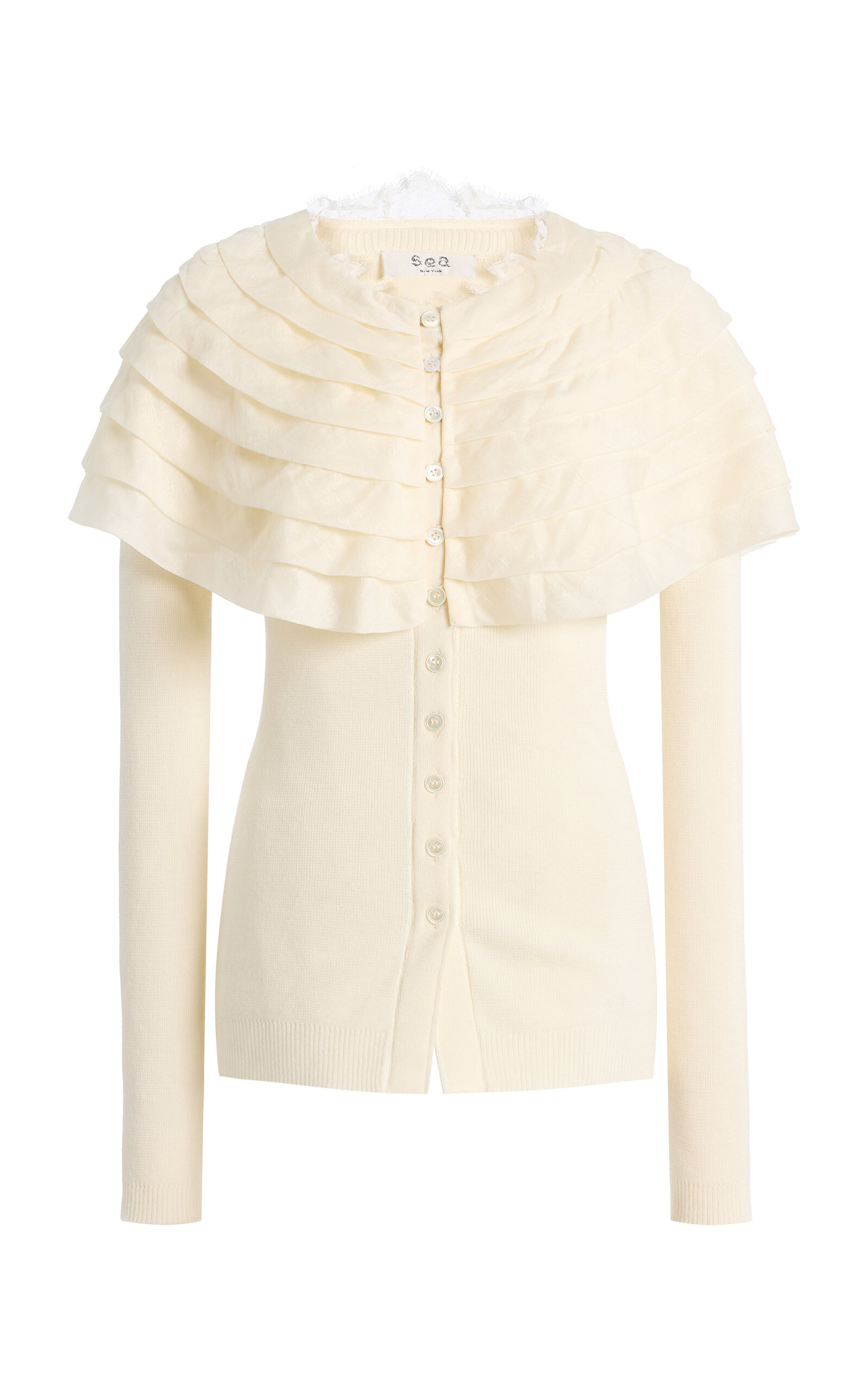 Sea Wanda Ruffled Wool Cardigan | Thumbnail 7 Sea Wanda Ruffled Wool Cardigan | Thumbnail 7