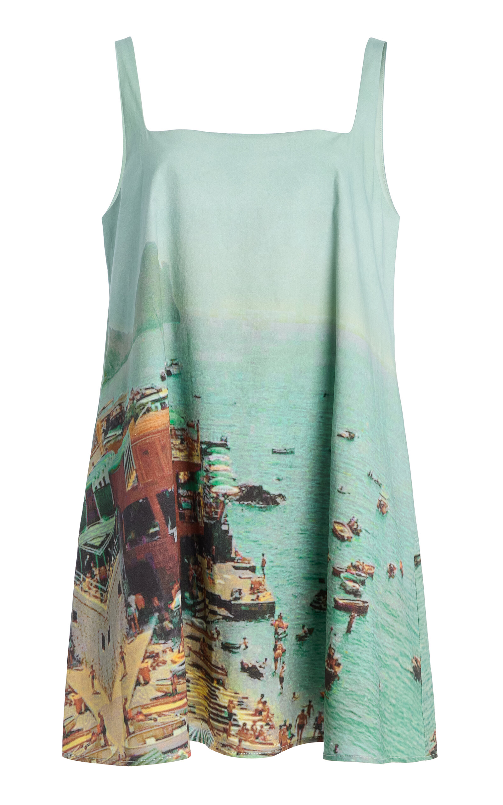 STAUD Brio Printed Cotton Mini Dress | Thumbnail 8 STAUD Brio Printed Cotton Mini Dress | Thumbnail 8