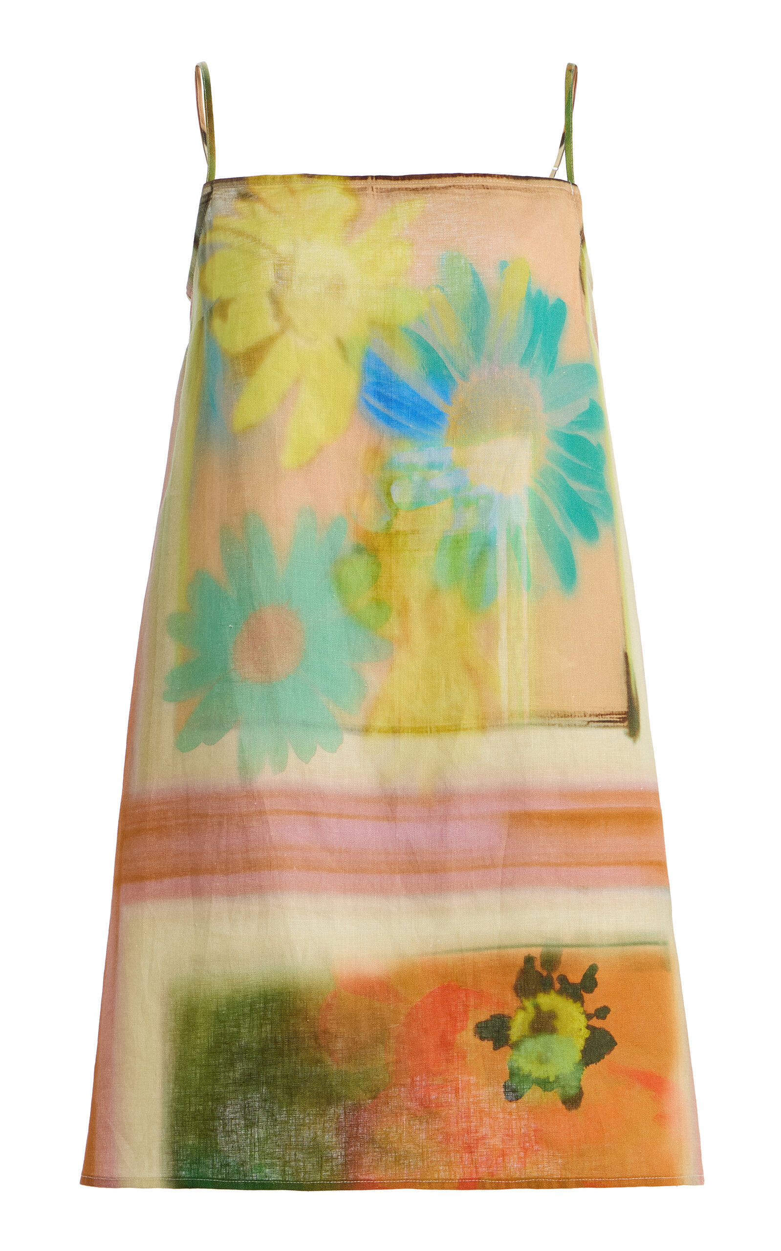 STAUD Laura Linen Mini Dress