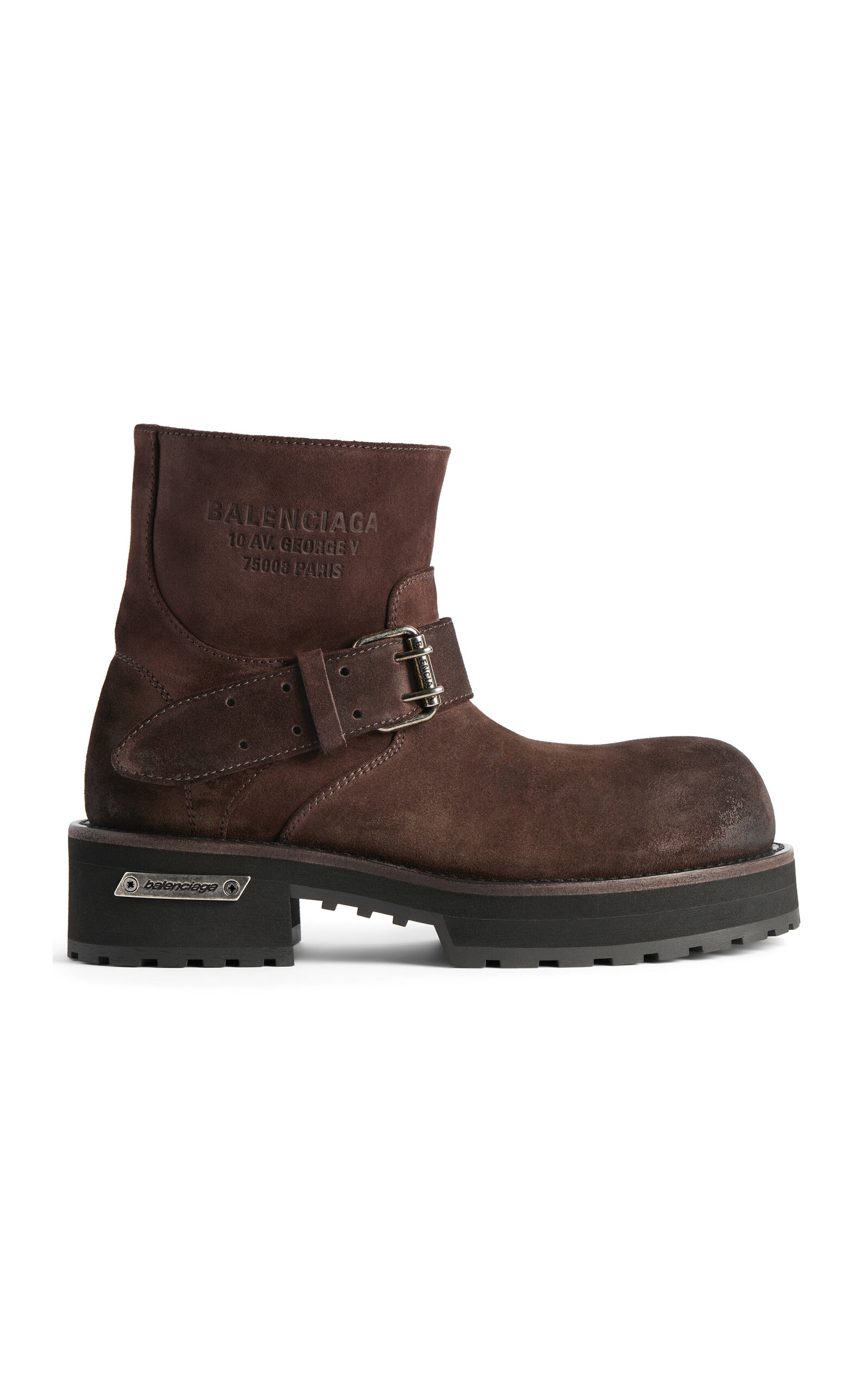 Balenciaga Venom Suede Mini Booties - Moda Operandi