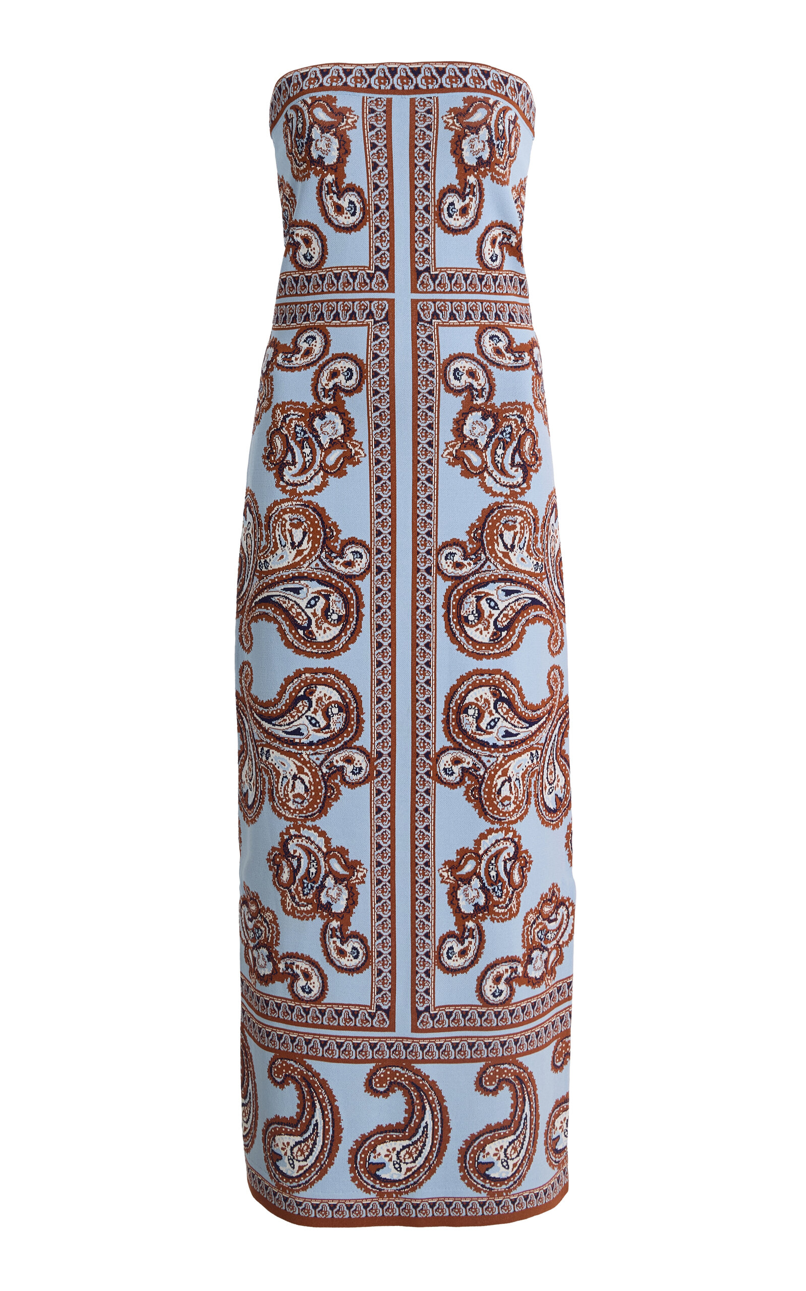 Cara Cara Rome Paisley Midi Dress In Blue