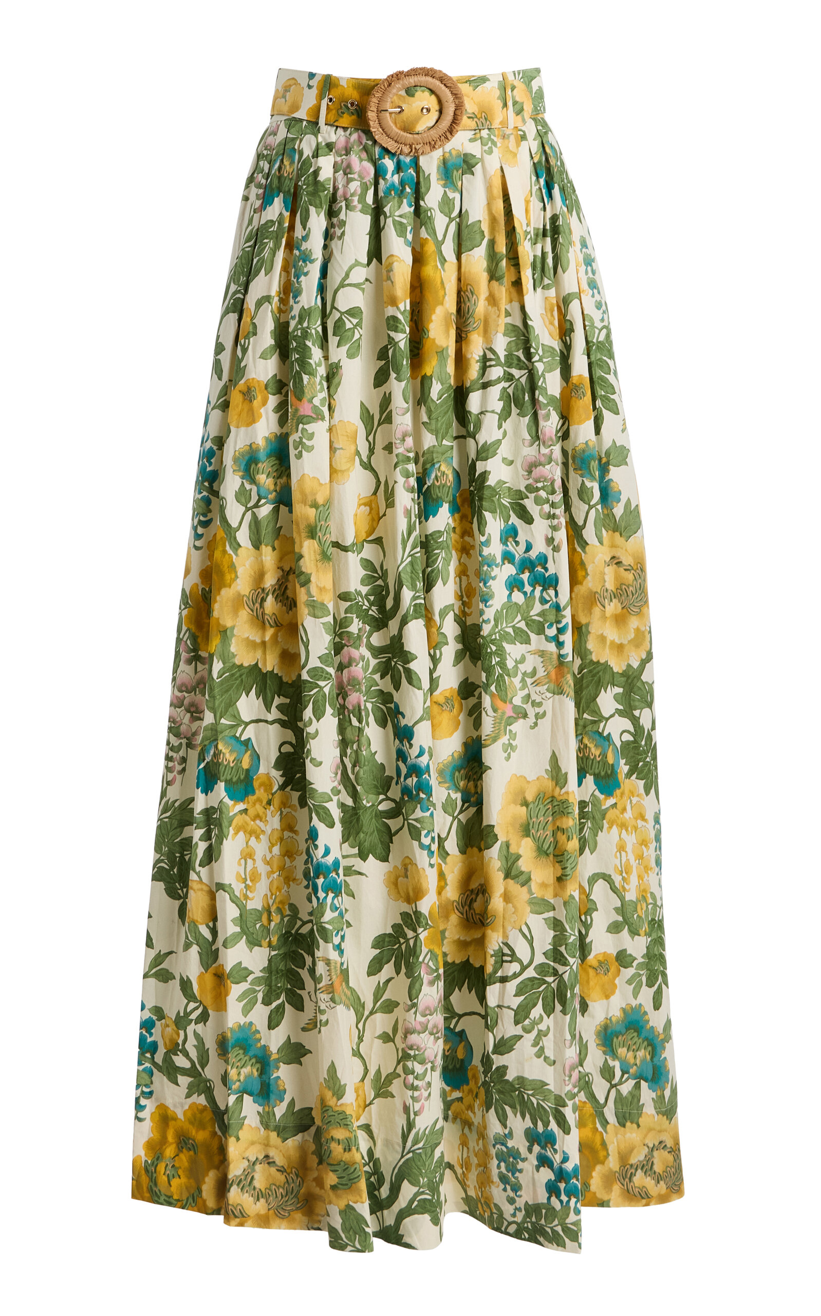 Cara Cara Greenfield Ruffled Maxi Skirt In Pink