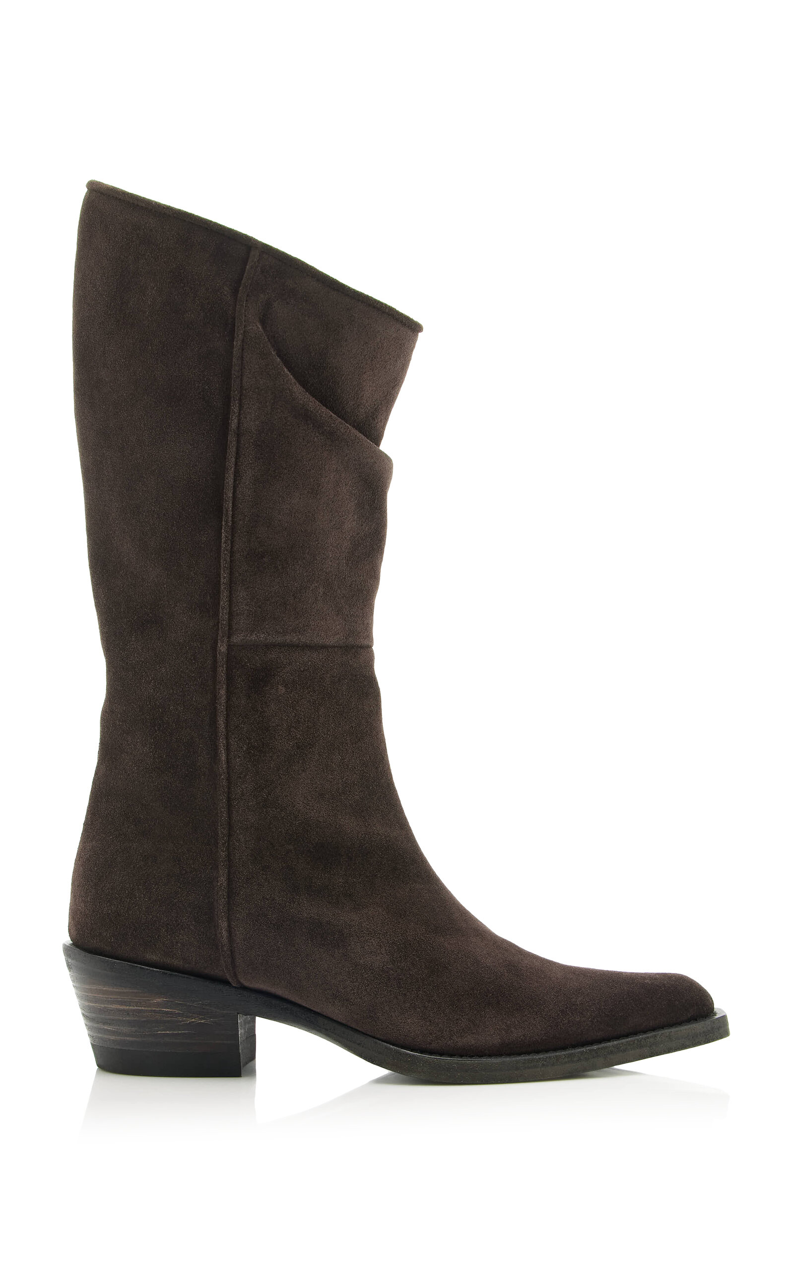 Khaite Clive Suede Knee Boots