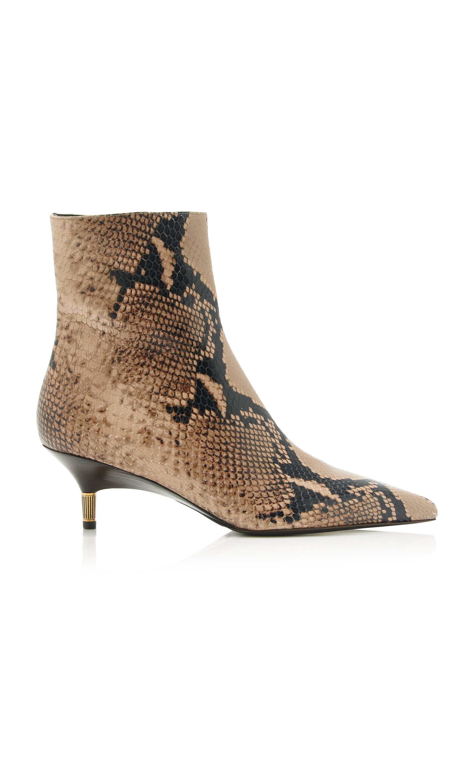 Khaite Bella Python-Embossed Leather Ankle Boots | Thumbnail 9 Khaite Bella Python-Embossed Leather Ankle Boots | Thumbnail 9