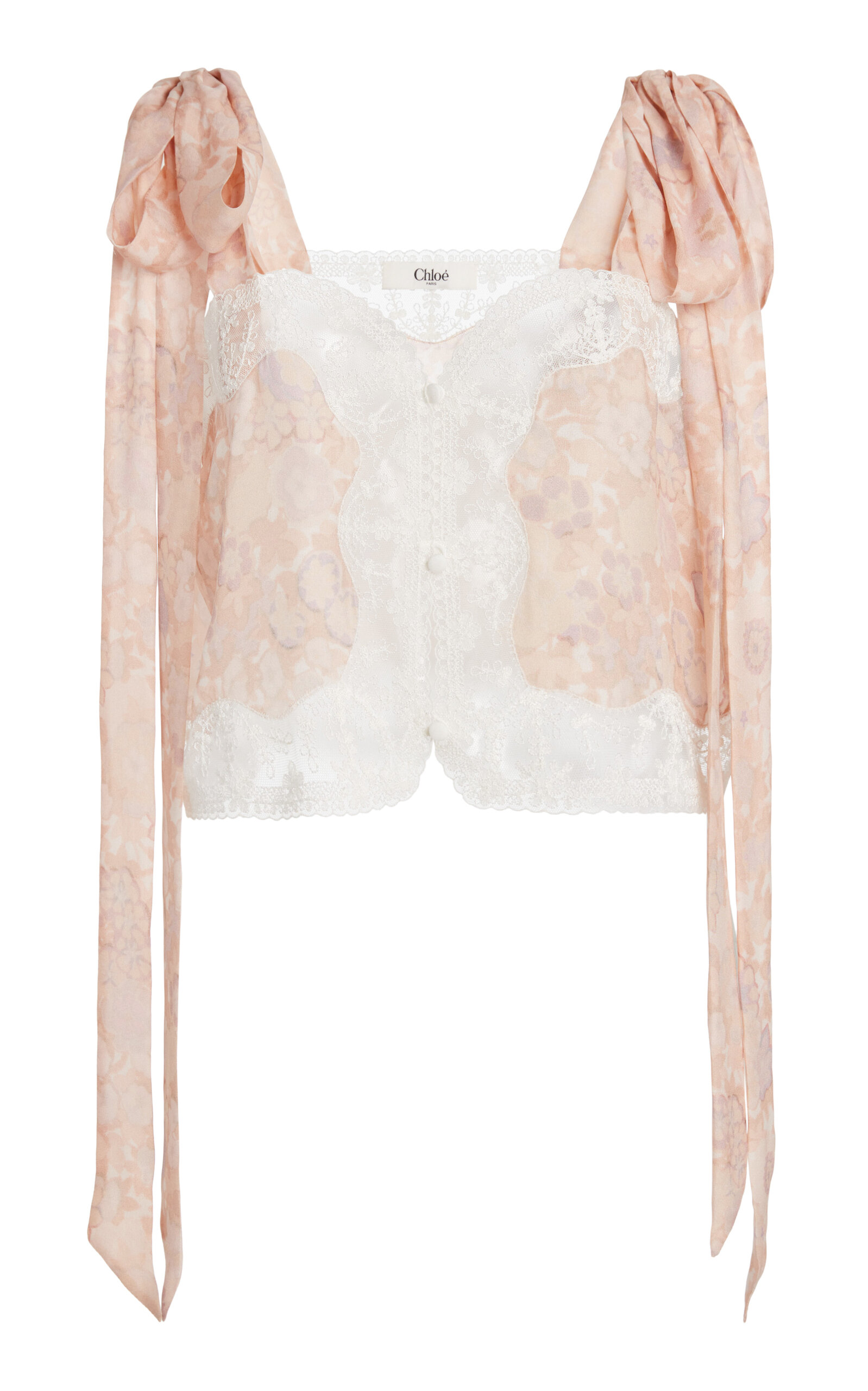 Chloé Lace-Trimmed Silk Charmeuse Tank Top | Thumbnail 11 Chloé Lace-Trimmed Silk Charmeuse Tank Top | Thumbnail 11