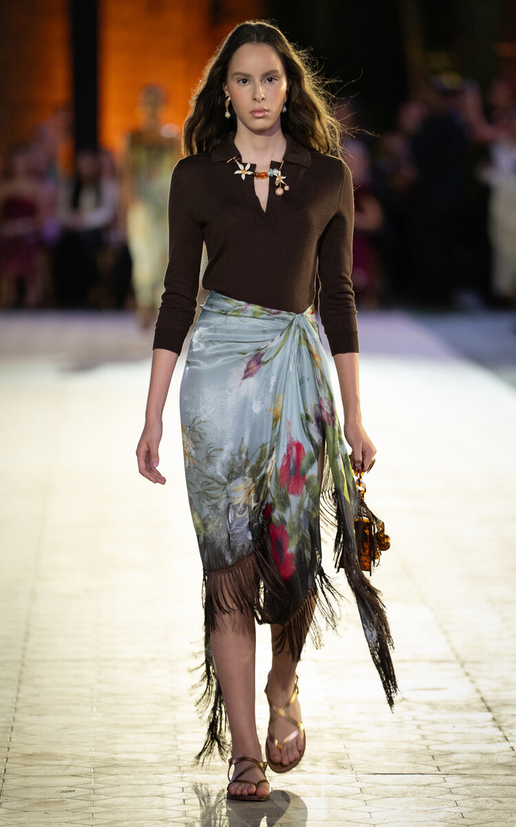 Oscar De La Renta Moda Operandi In Brown