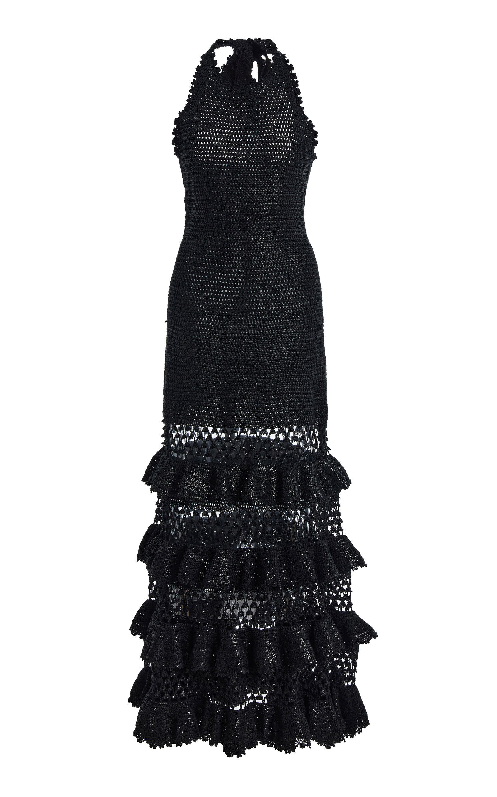 Oscar de la Renta Crocheted Cotton Maxi Dress