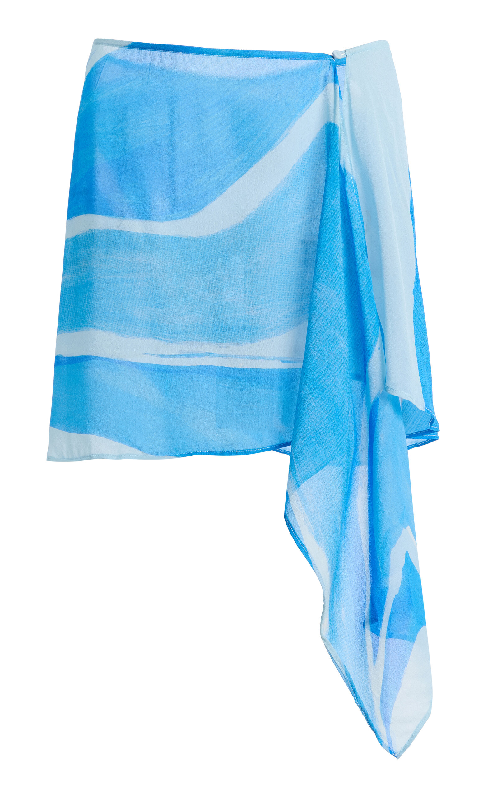Significant Other Exclusive Milou Mini Sarong Skirt In Blue