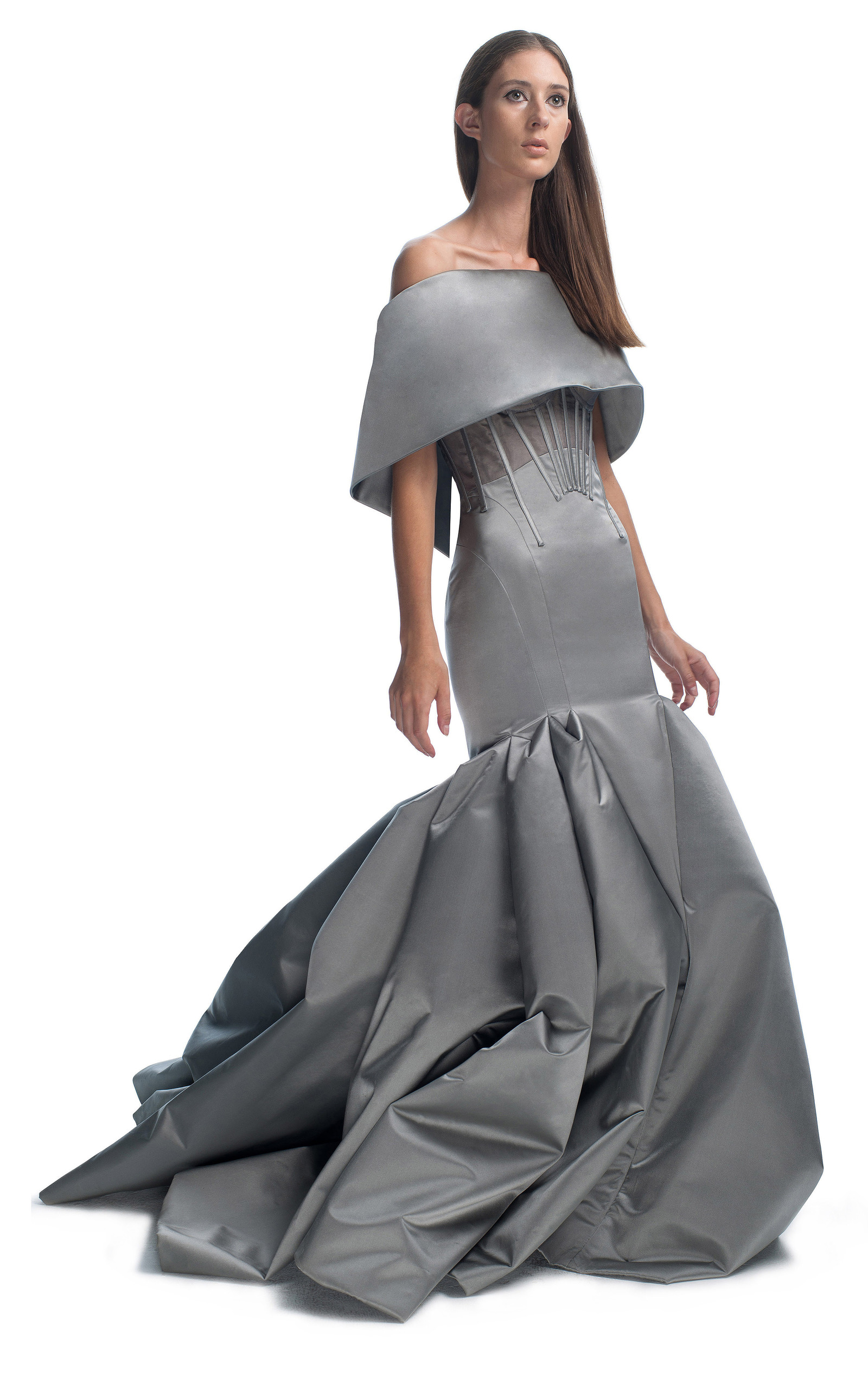 structured evening dress