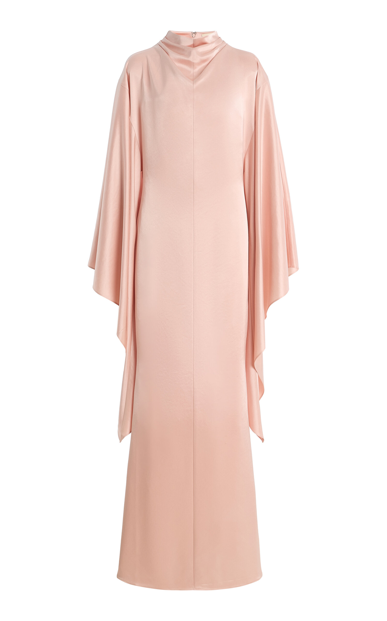 De La Vali Exclusive Dedalo Satin Cape-Sleeve Maxi Dress | Thumbnail 9