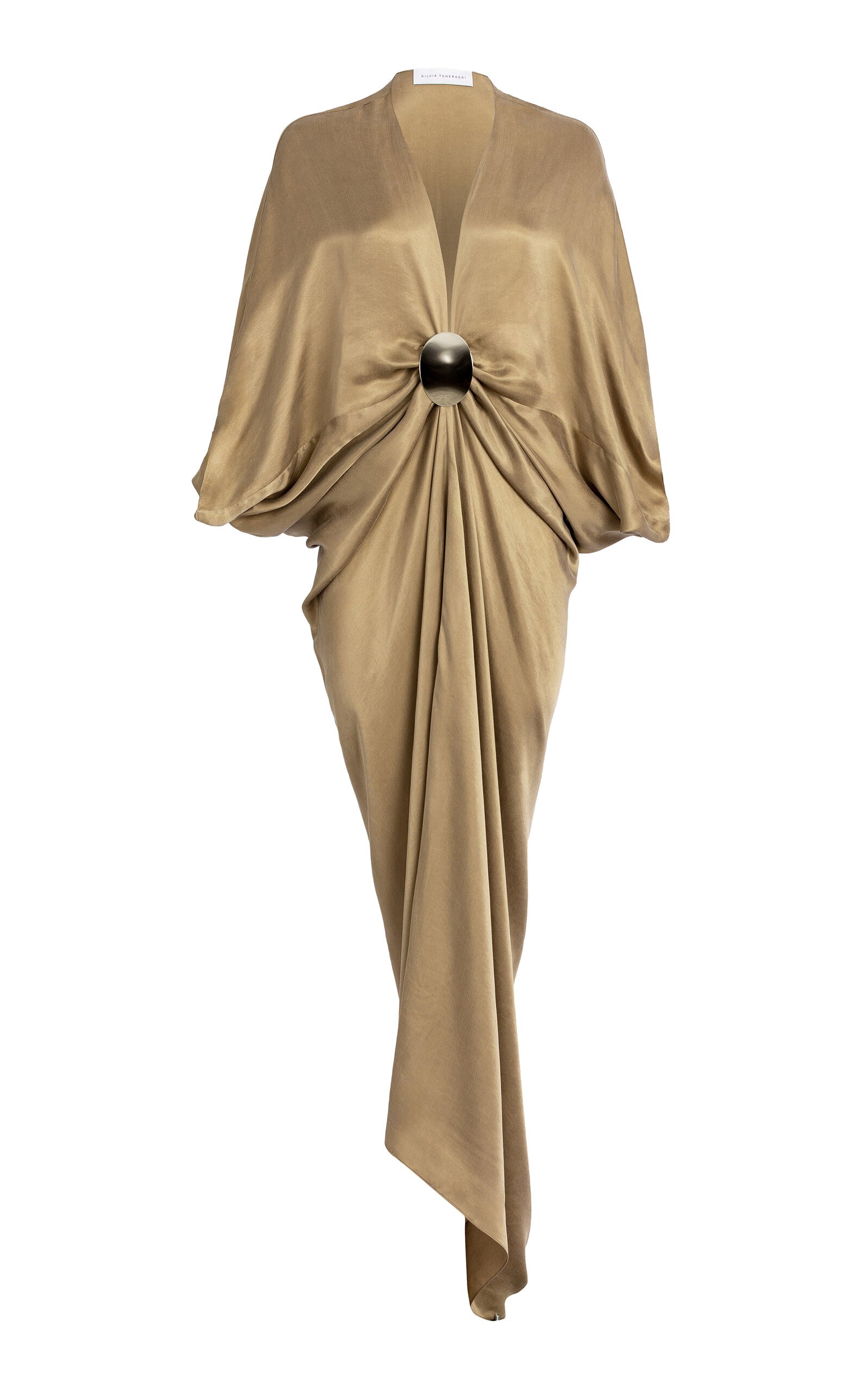 Silvia Tcherassi Foire Gathered Crepe Tunic
