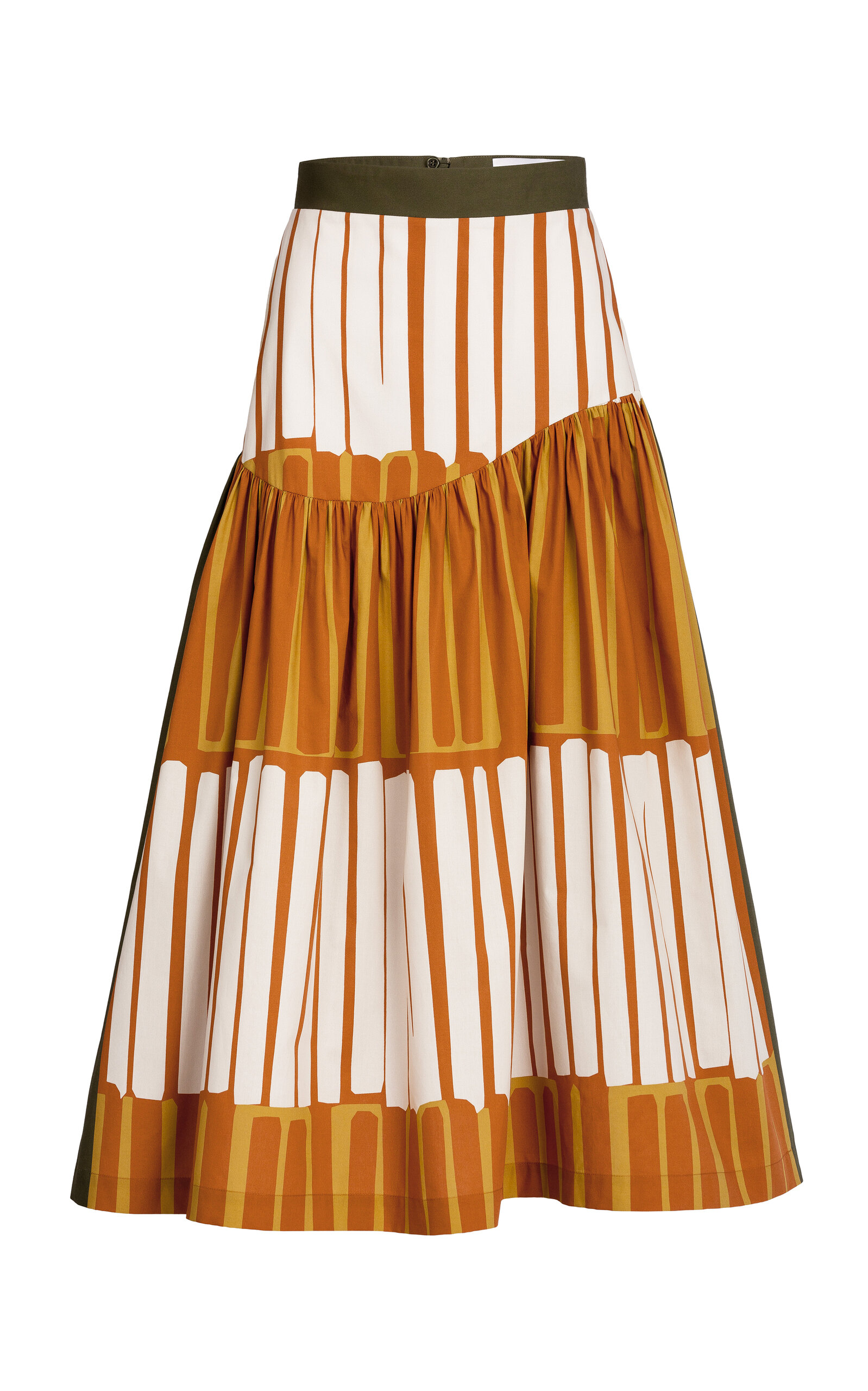 Silvia Tcherassi Libby Cotton Stripe Mini Skirt