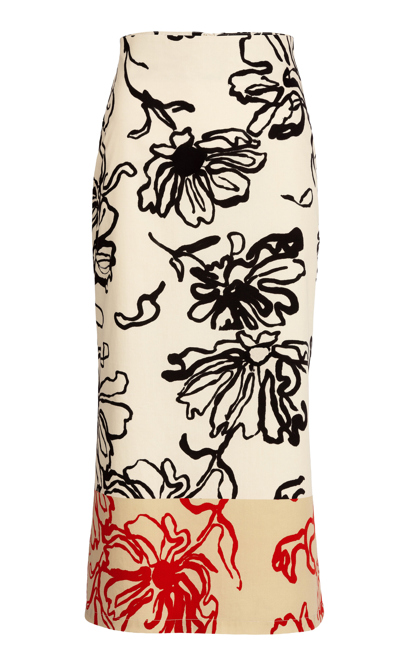 Silvia Tcherassi Atira Cotton Floral Skirt