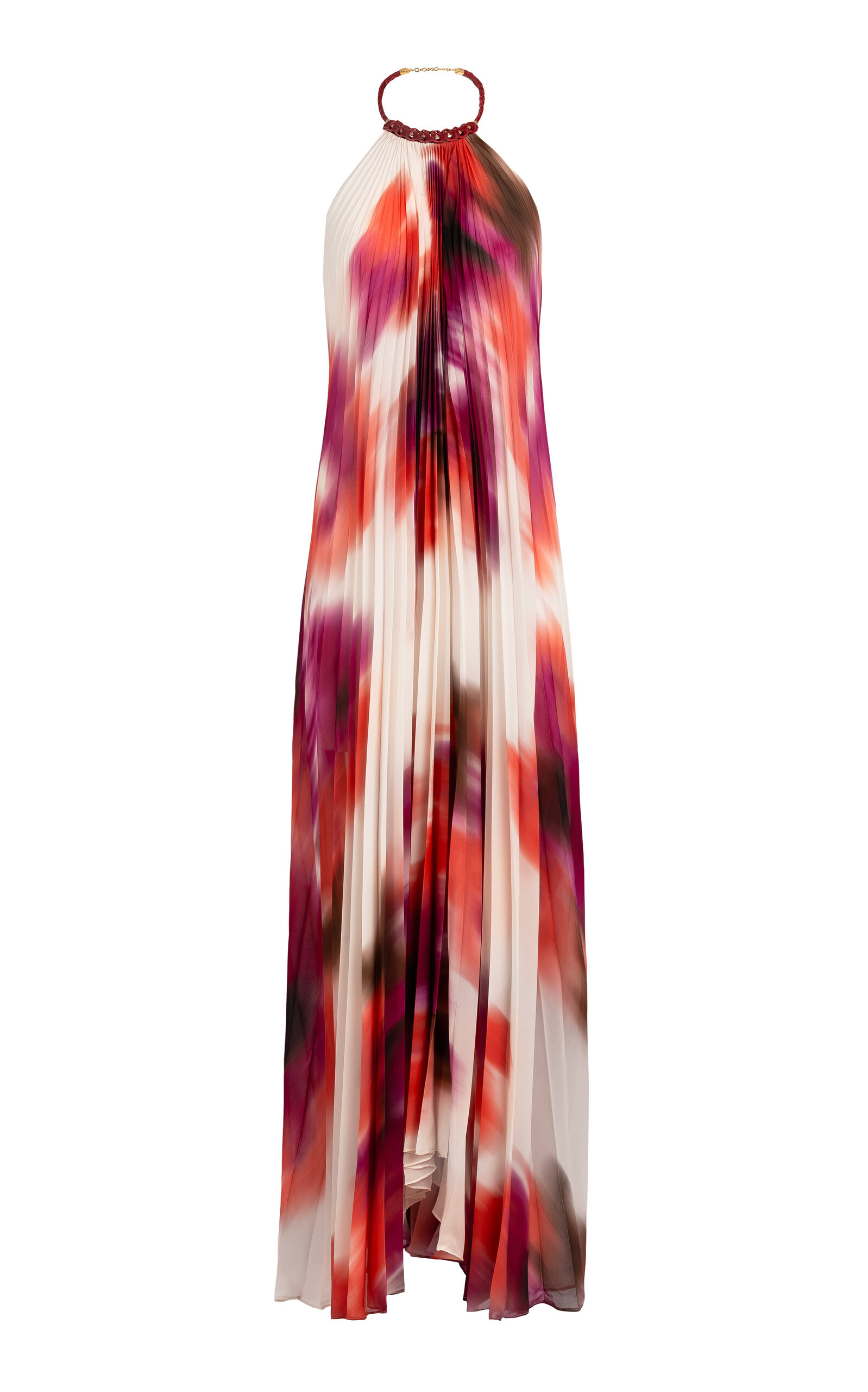 Silvia Tcherassi Contanza Chiffon Halter Dress