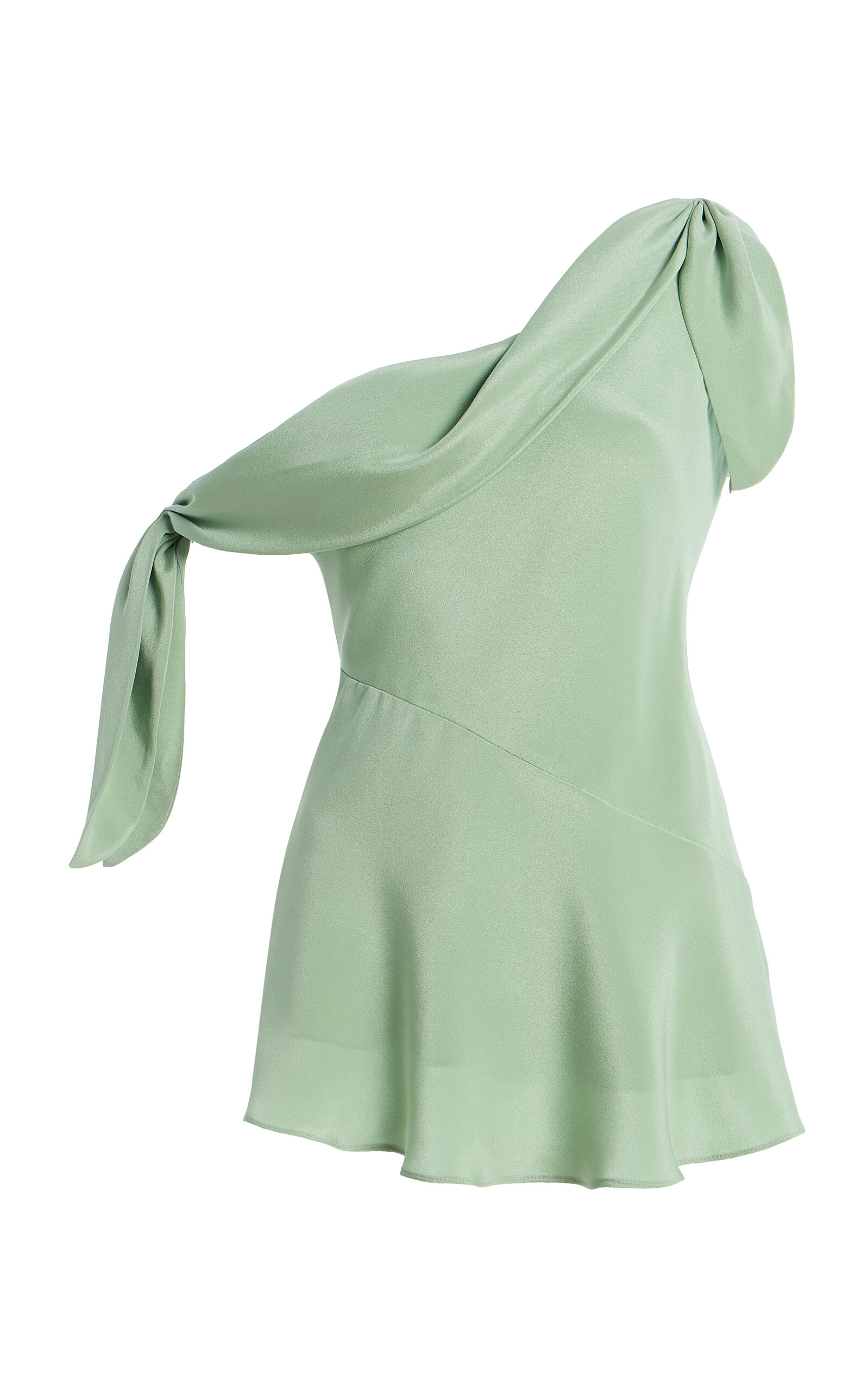 Rodarte Exclusive Tie-Detailed Bias Silk-Crepe Top | Thumbnail 7