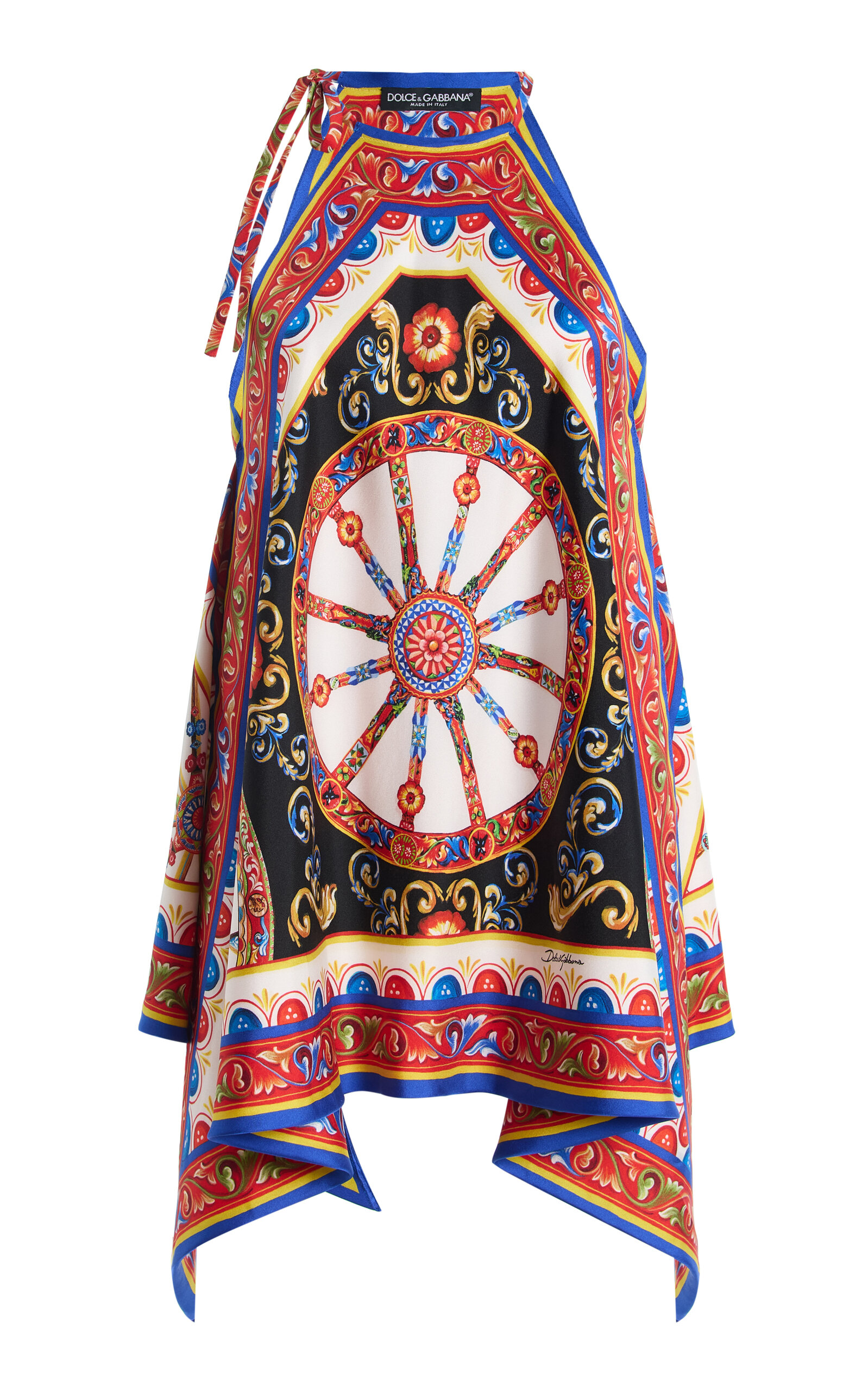 Dolce & Gabbana Printed Silk Top