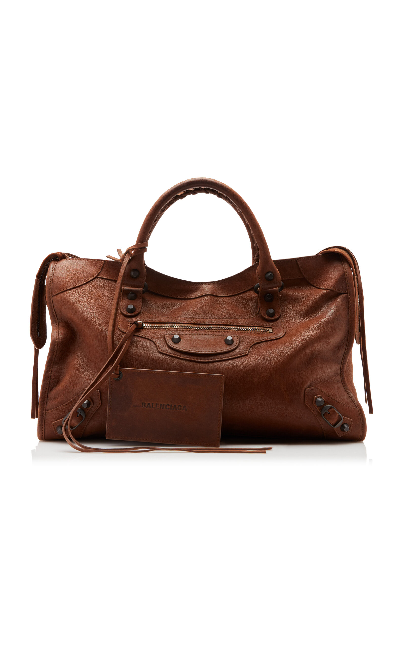 Balenciaga Le City Medium Leather Bag - Moda Operandi