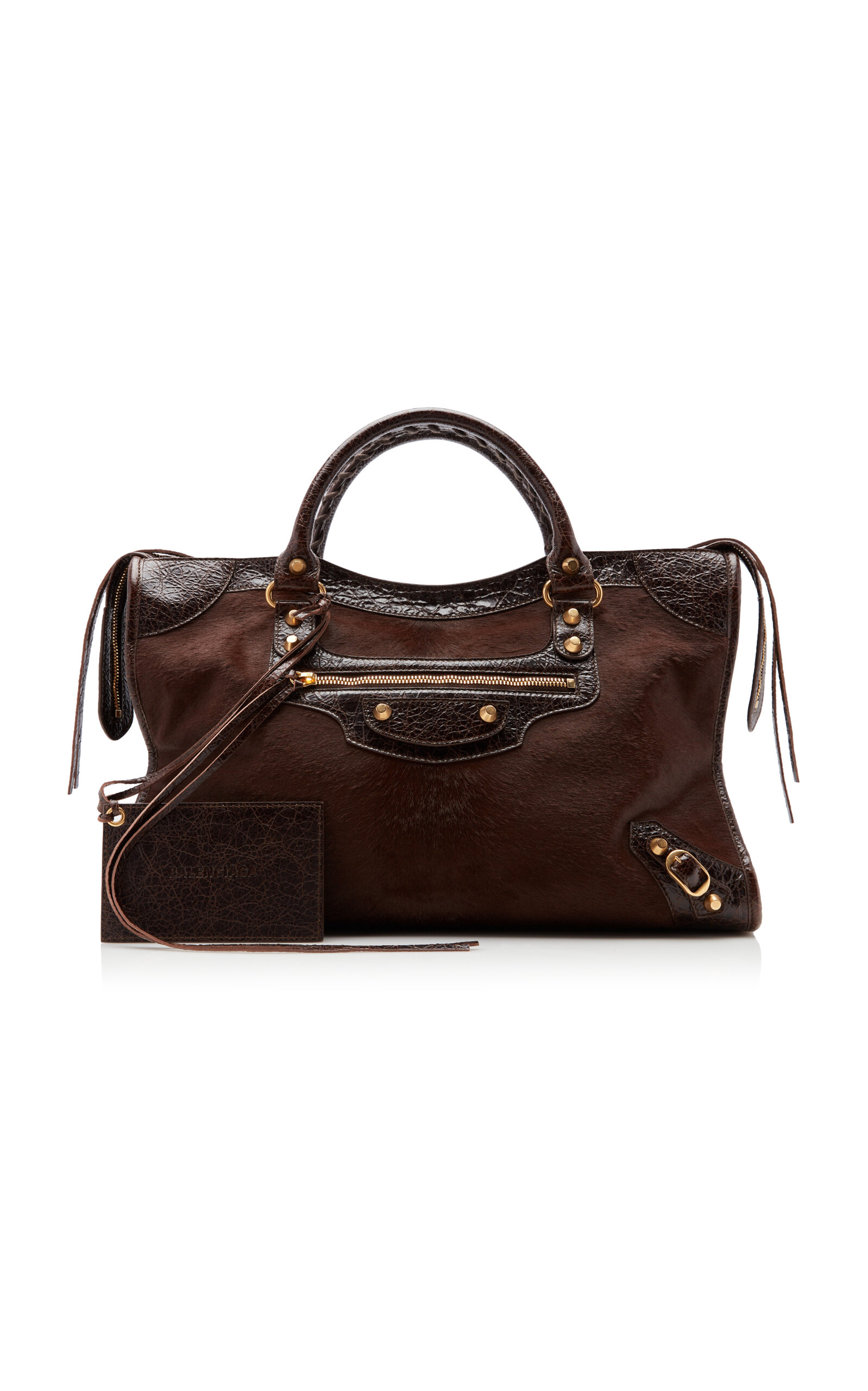 Balenciaga Le City Medium Pony Hair Bag - Moda Operandi