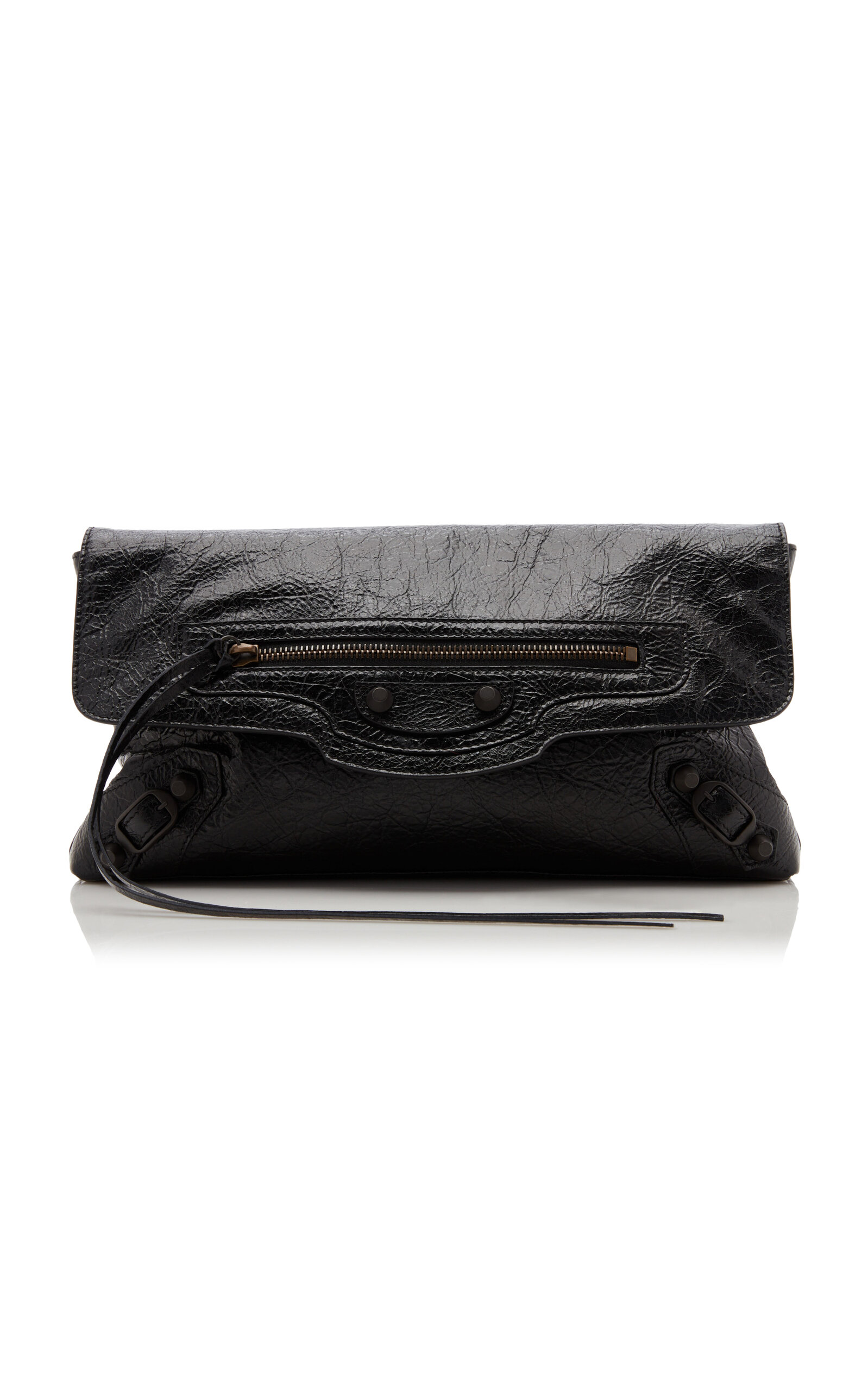 Balenciaga Le City Small Leather Clutch - Moda Operandi