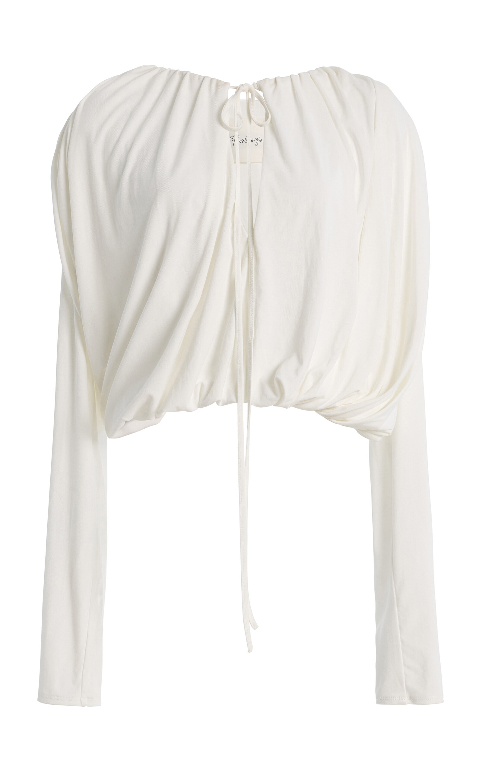 Paris Georgia Olive Ruched Top | Thumbnail 15