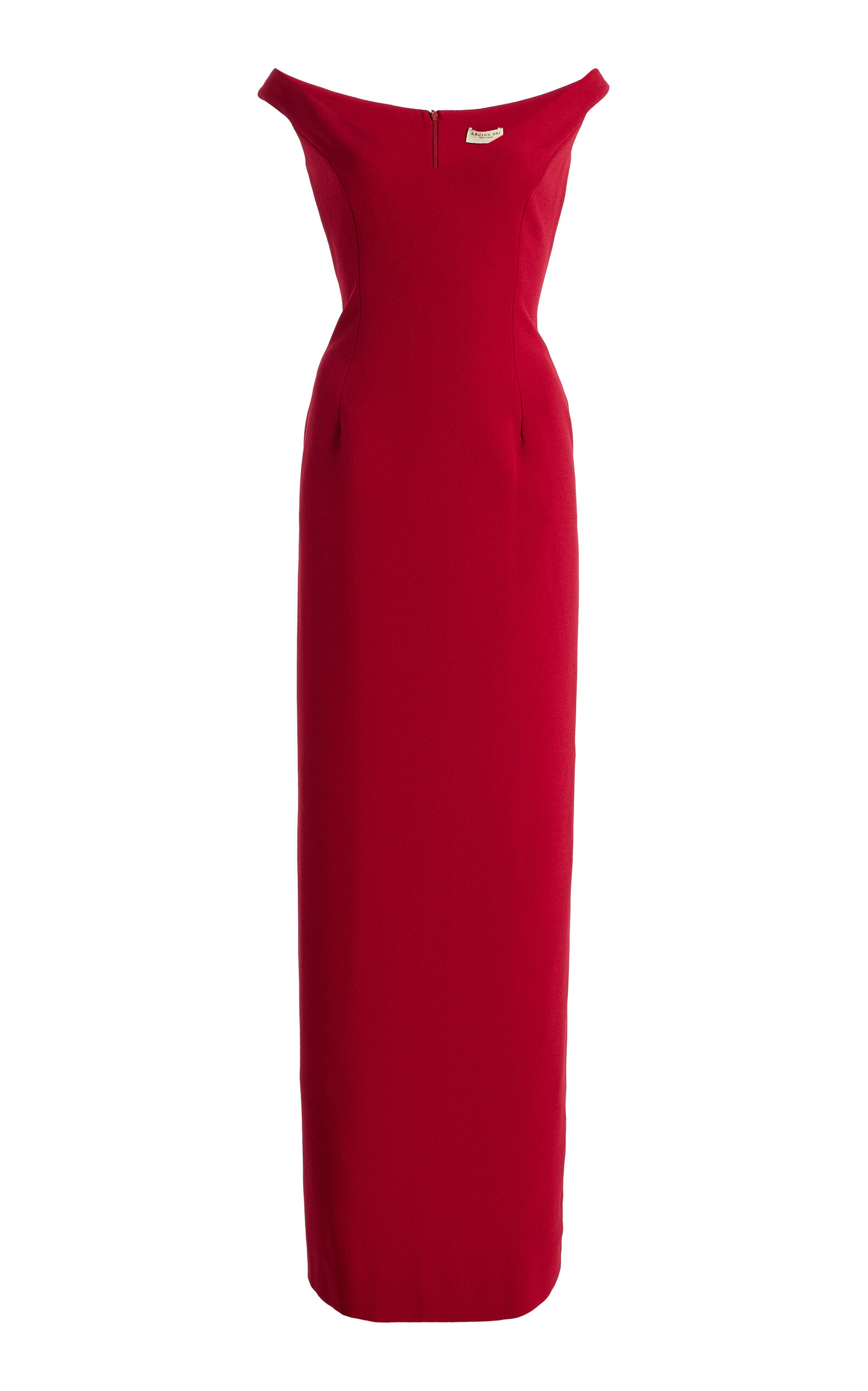 Arcina Ori Exclusive Ellery Crepe Maxi Dress In Red