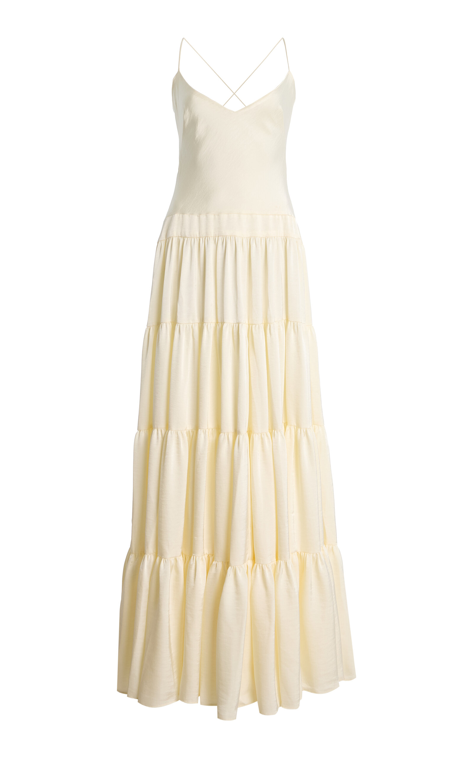 Arcina Ori Exclusive Bridal Ruffled Crepe Maxi Dress - Moda Operandi