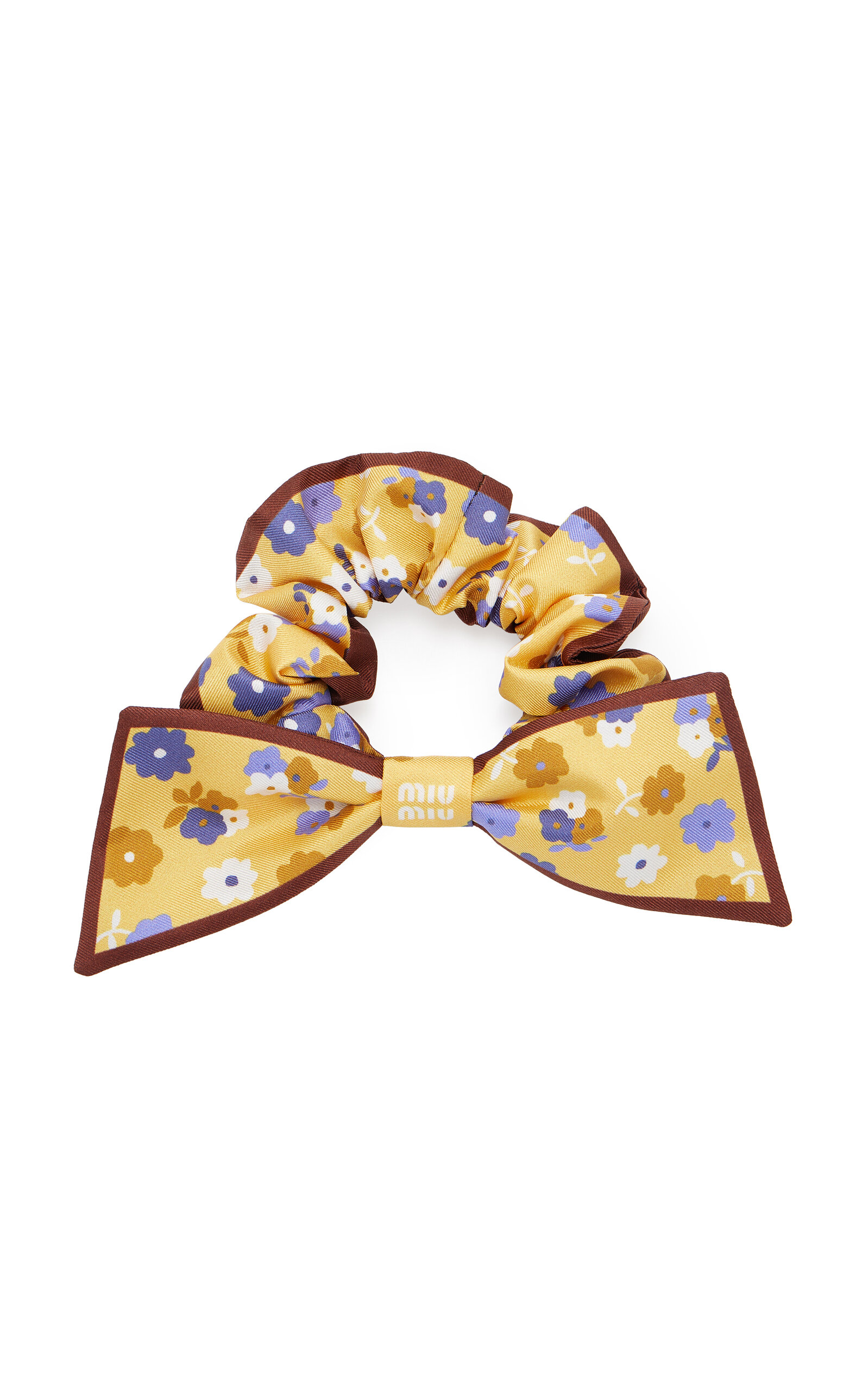 Miu Miu Floral Twill Scrunchie
