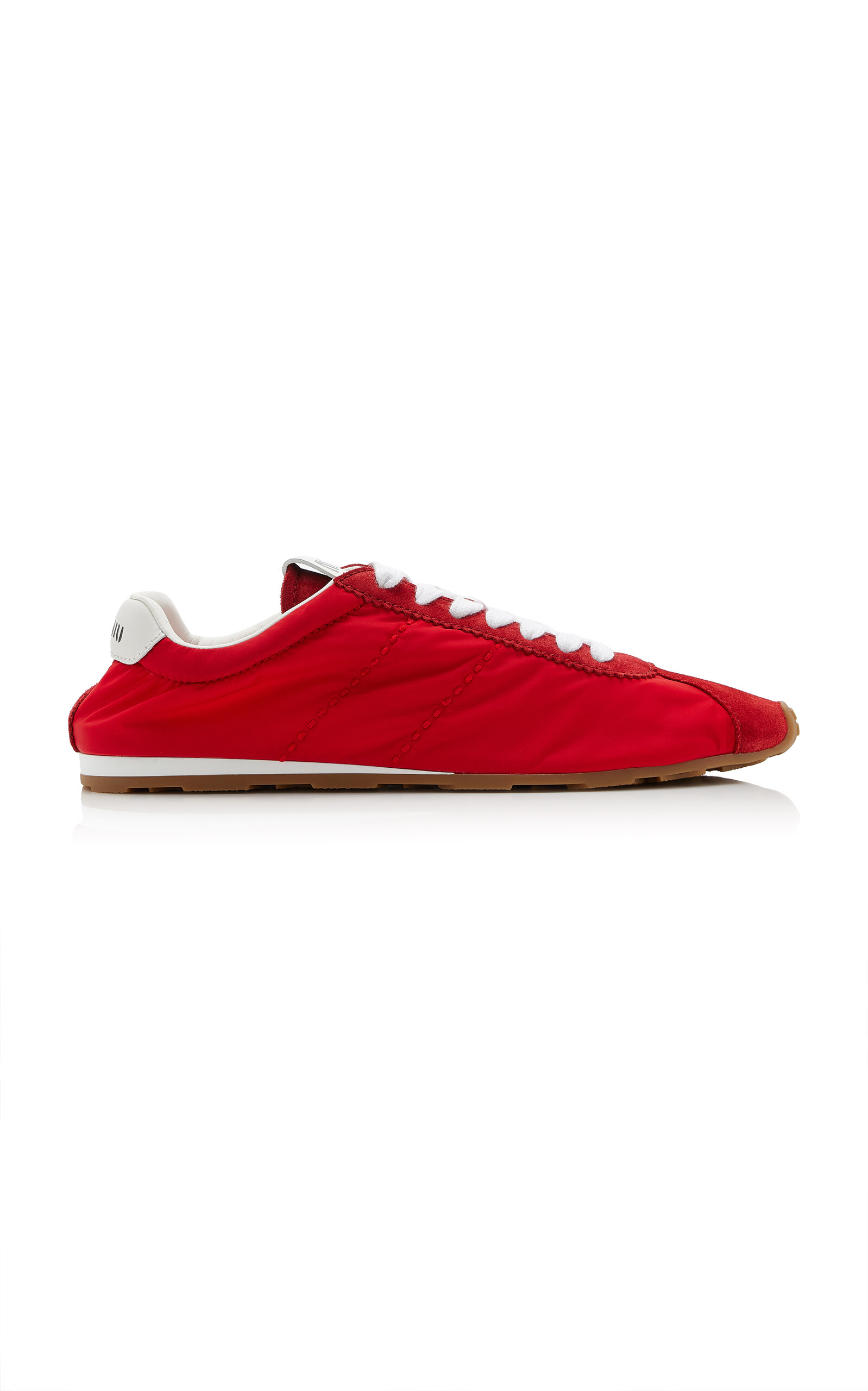 Miu Miu Nylon Suede Sneakers - Moda Operandi