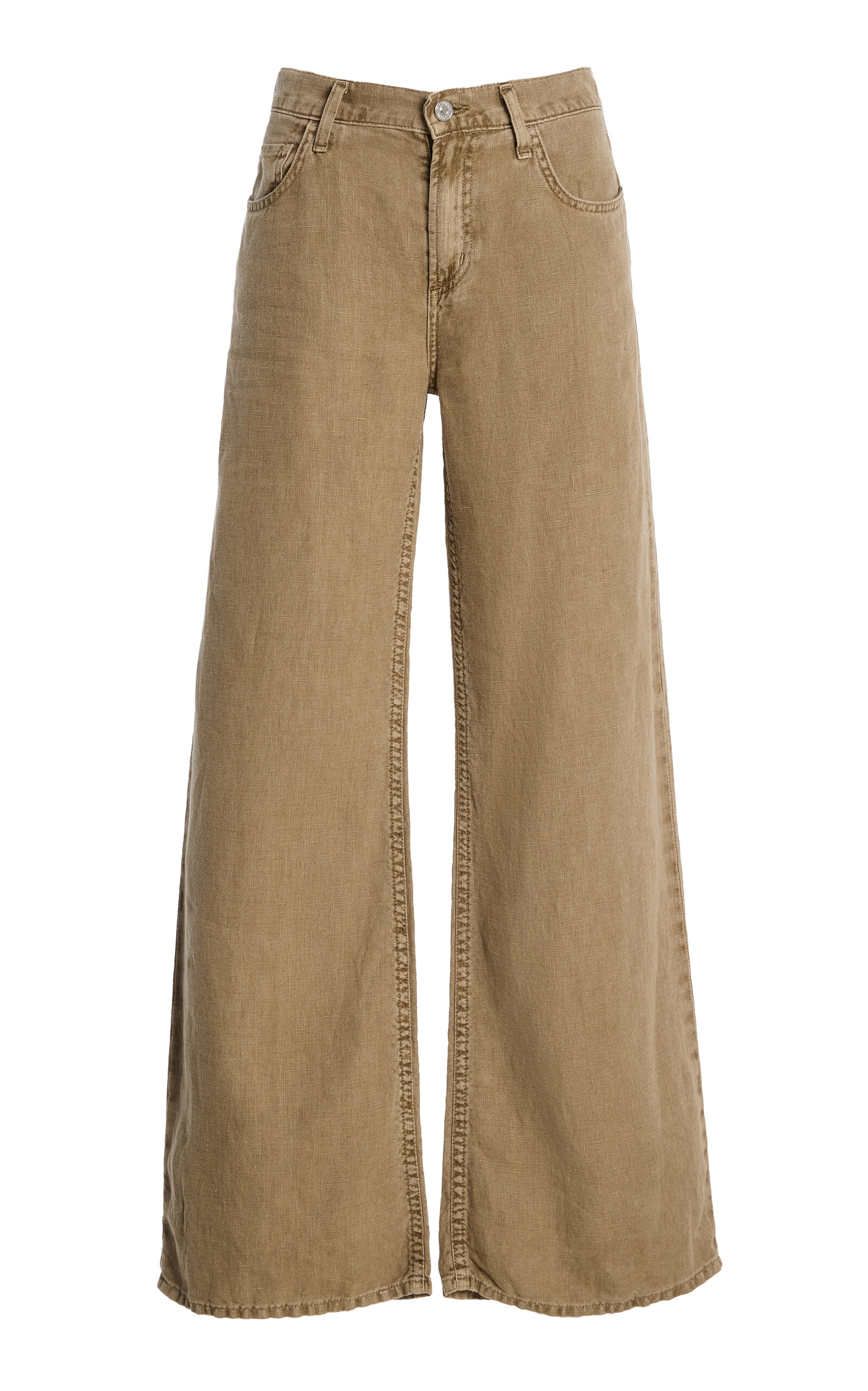 Citizens of Humanity - Nora Low-Rise Linen Trousers - Neutral - 29 - Moda Operandi