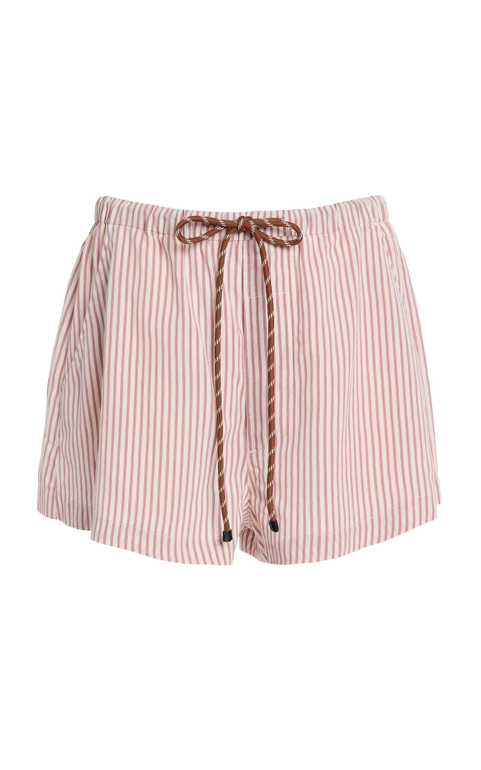 Citizens of Humanity - Este Striped Drawstring Shorts - Pink - M - Moda Operandi