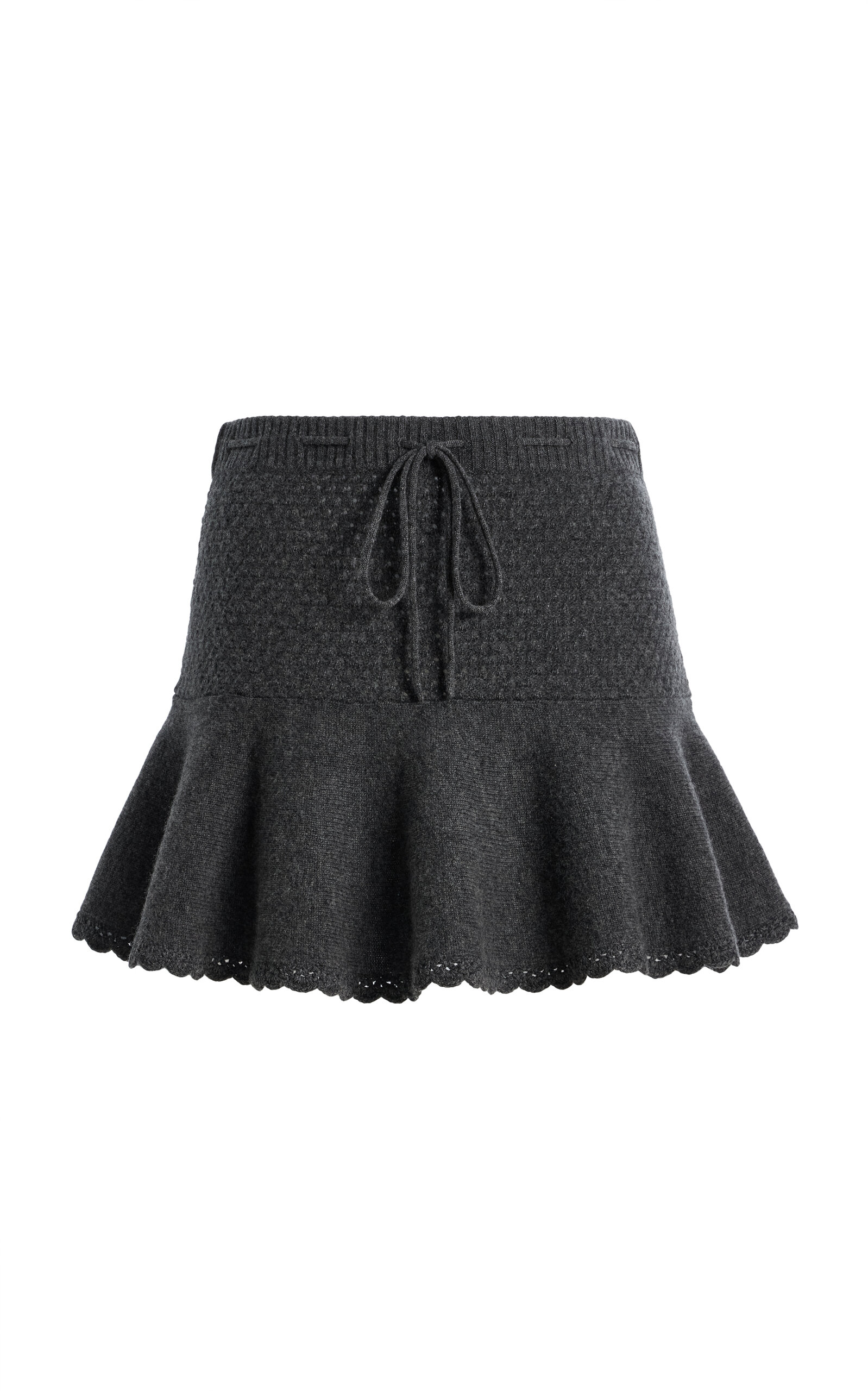 THE GARMENT Como Crochet Wool-Cashmere Mini Drawstring Skirt - Moda Operandi