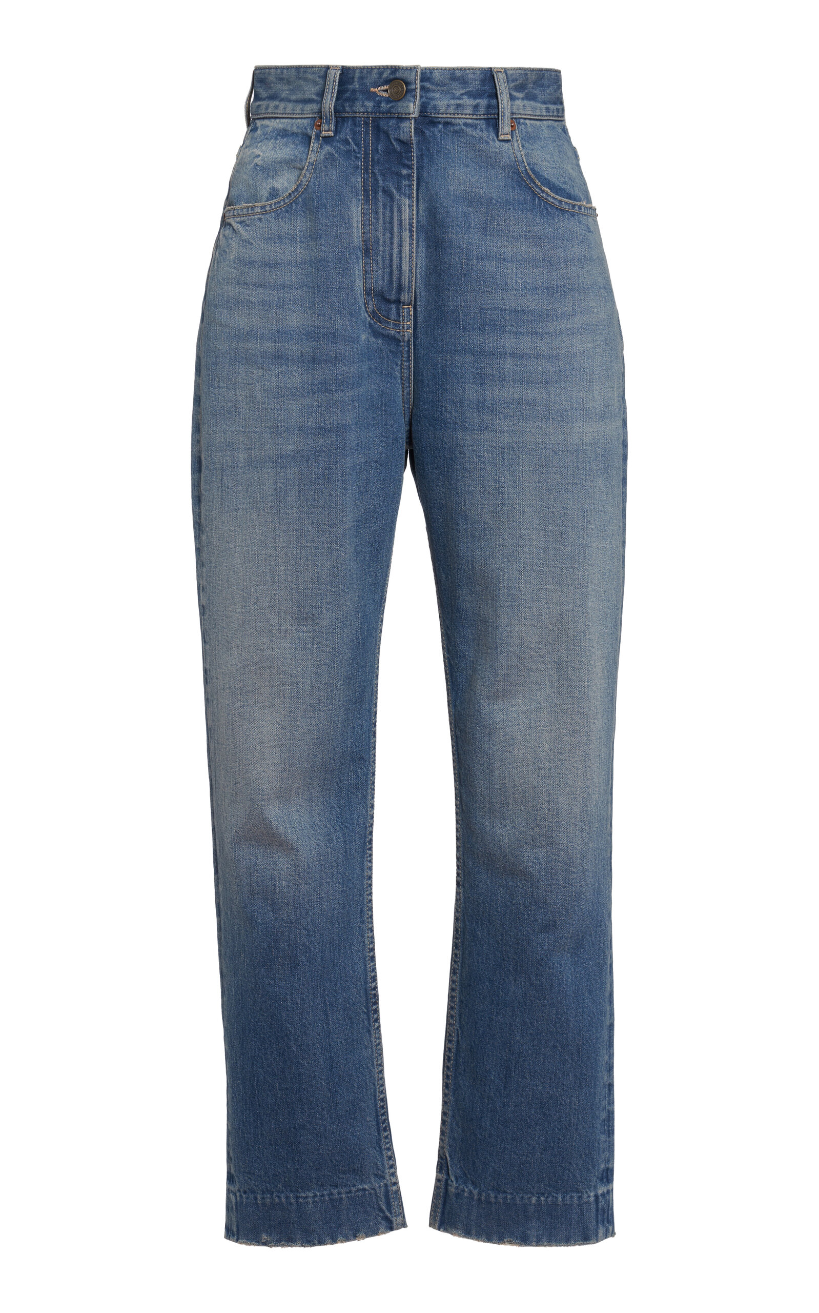 Valentino Garavani Rigid High-Rise Straight-Leg Cropped Jeans | Thumbnail 7 Valentino Garavani Rigid High-Rise Straight-Leg Cropped Jeans | Thumbnail 7
