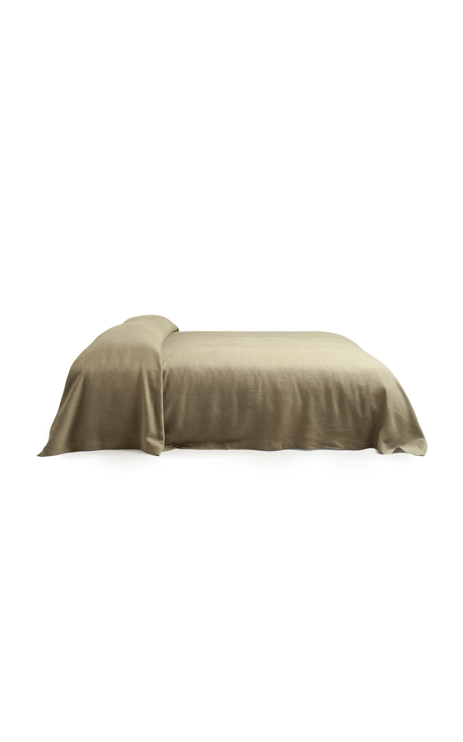 Nordic Knots Studio Linen Bedspread In Brown