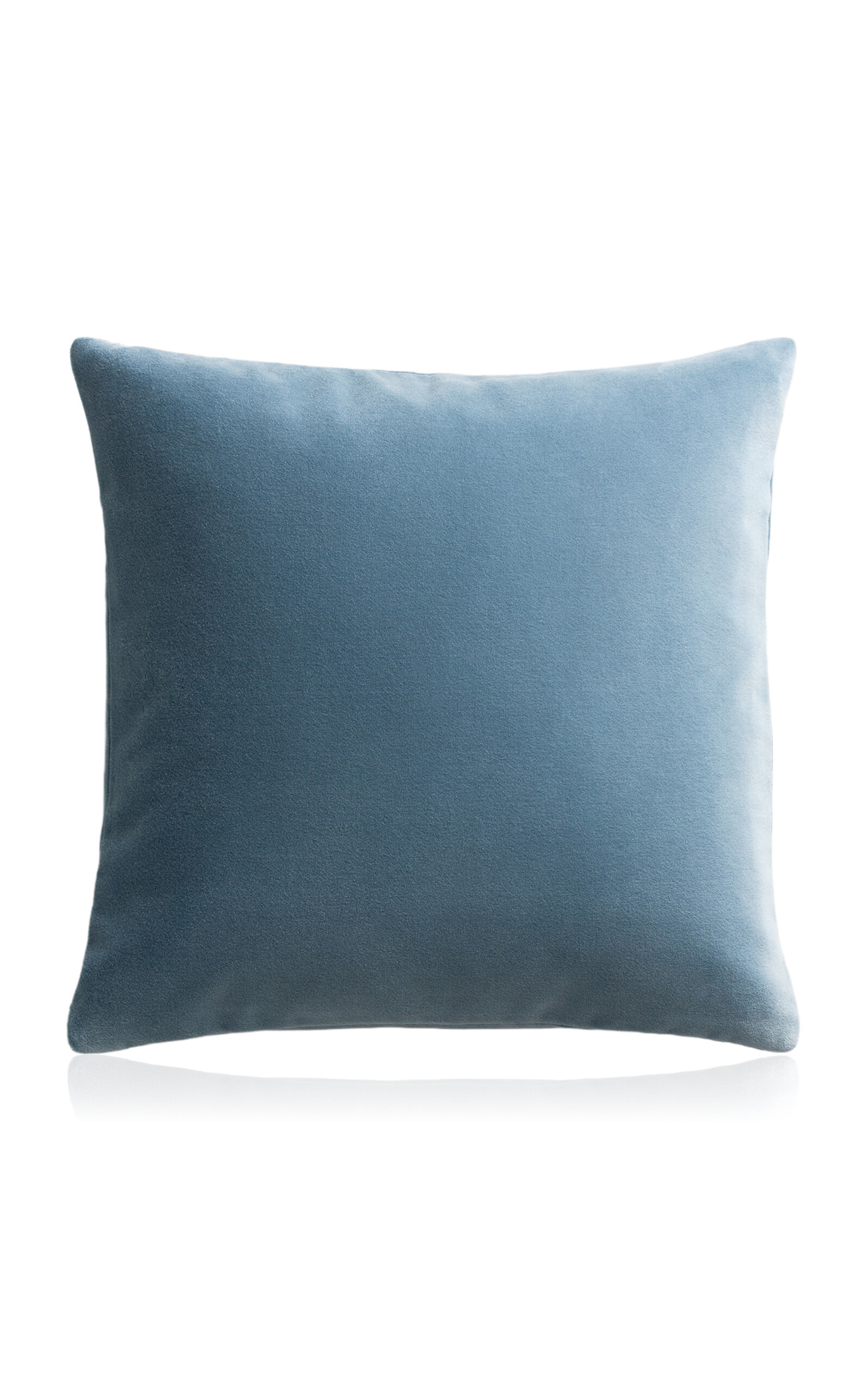 Nordic Knots Teddy Velvet Pillow Cover In Blue