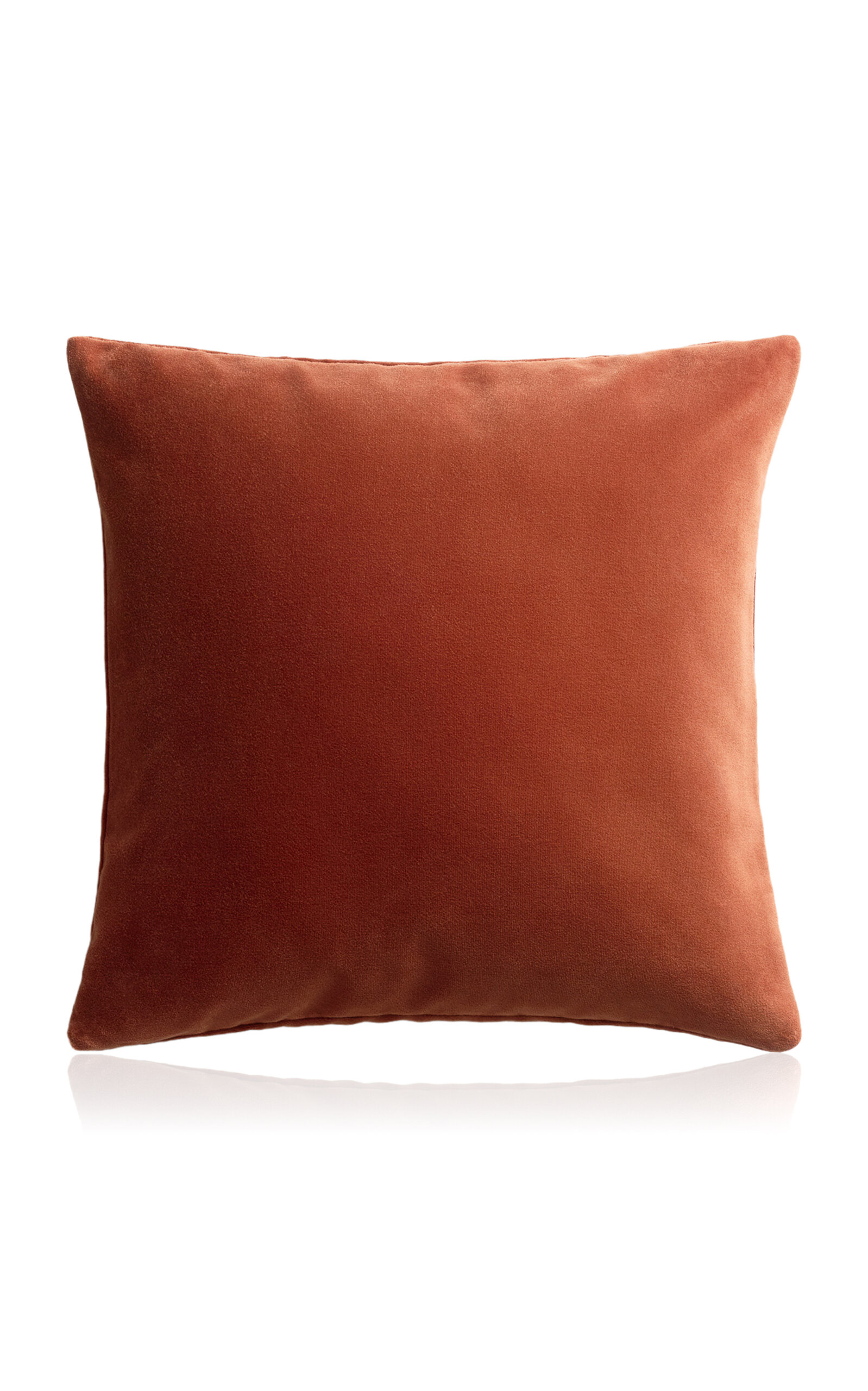 Nordic Knots Teddy Velvet Pillow Cover In Red